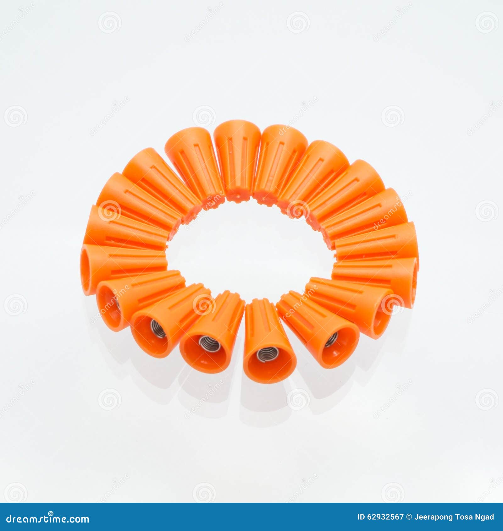Wire nuts are isolated stock image. Image of cables, background 62932567