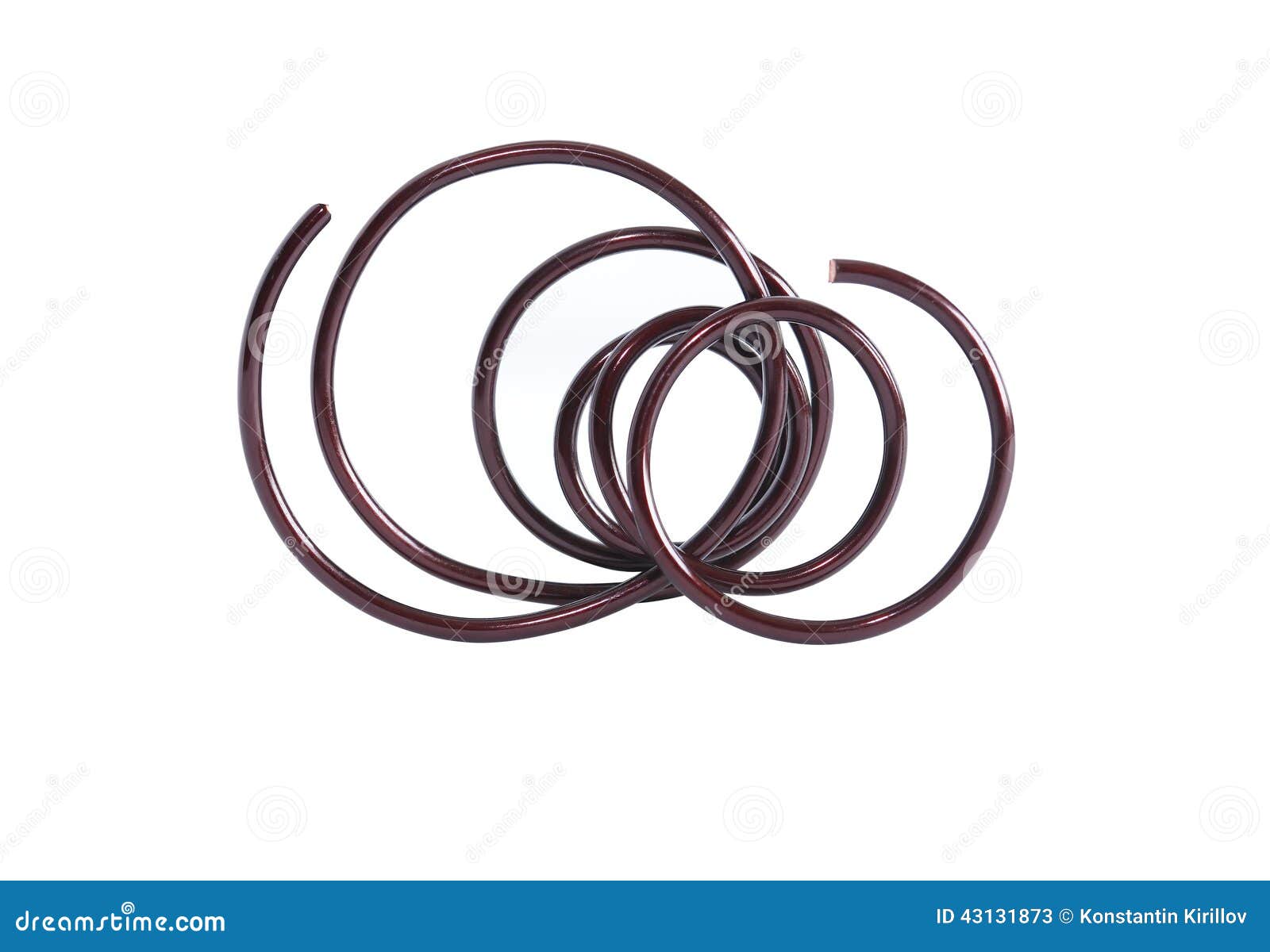 Wire Spring stock image. Image of background, single 43131873