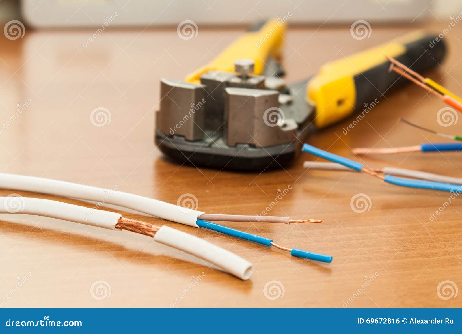 Wire Stripping. stock photo. Image of ferrules, protective 69672816