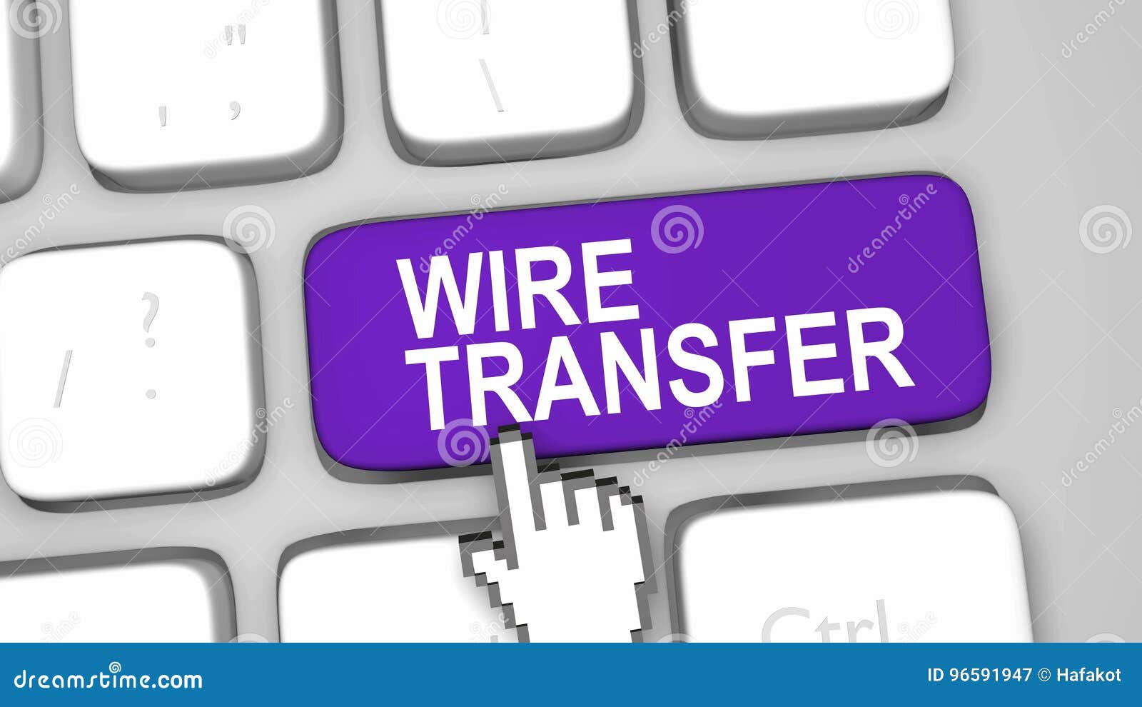 Wire Transfer Online Concept Stock Illustration Illustration of