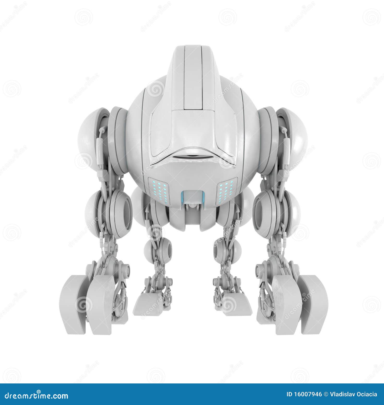 wired futuristic robotic creature