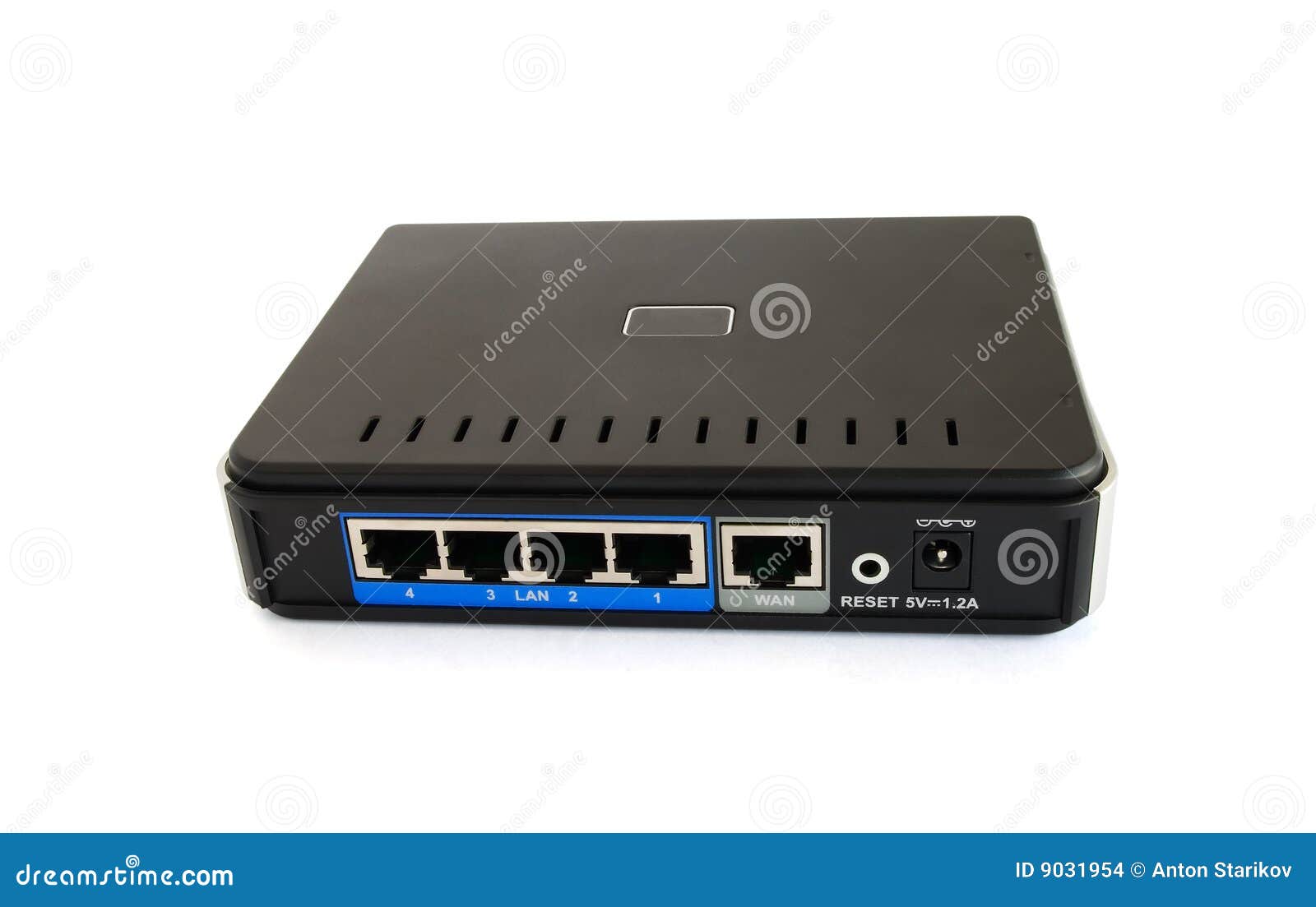 Wired Network Broadband Router Stock Photo - Image of digital, industry