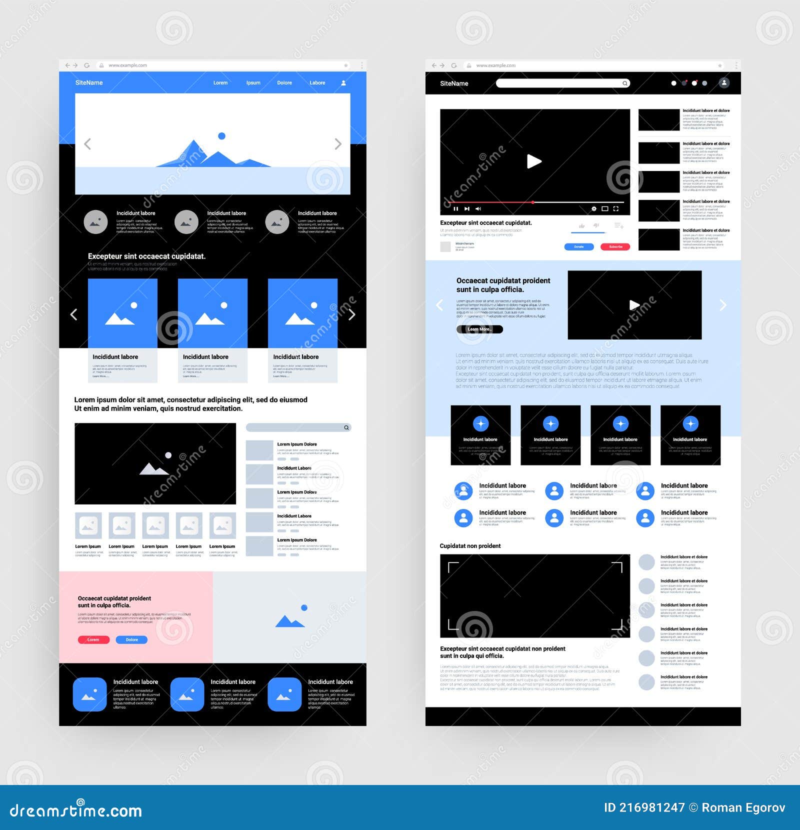 wireframe vs mockup for website