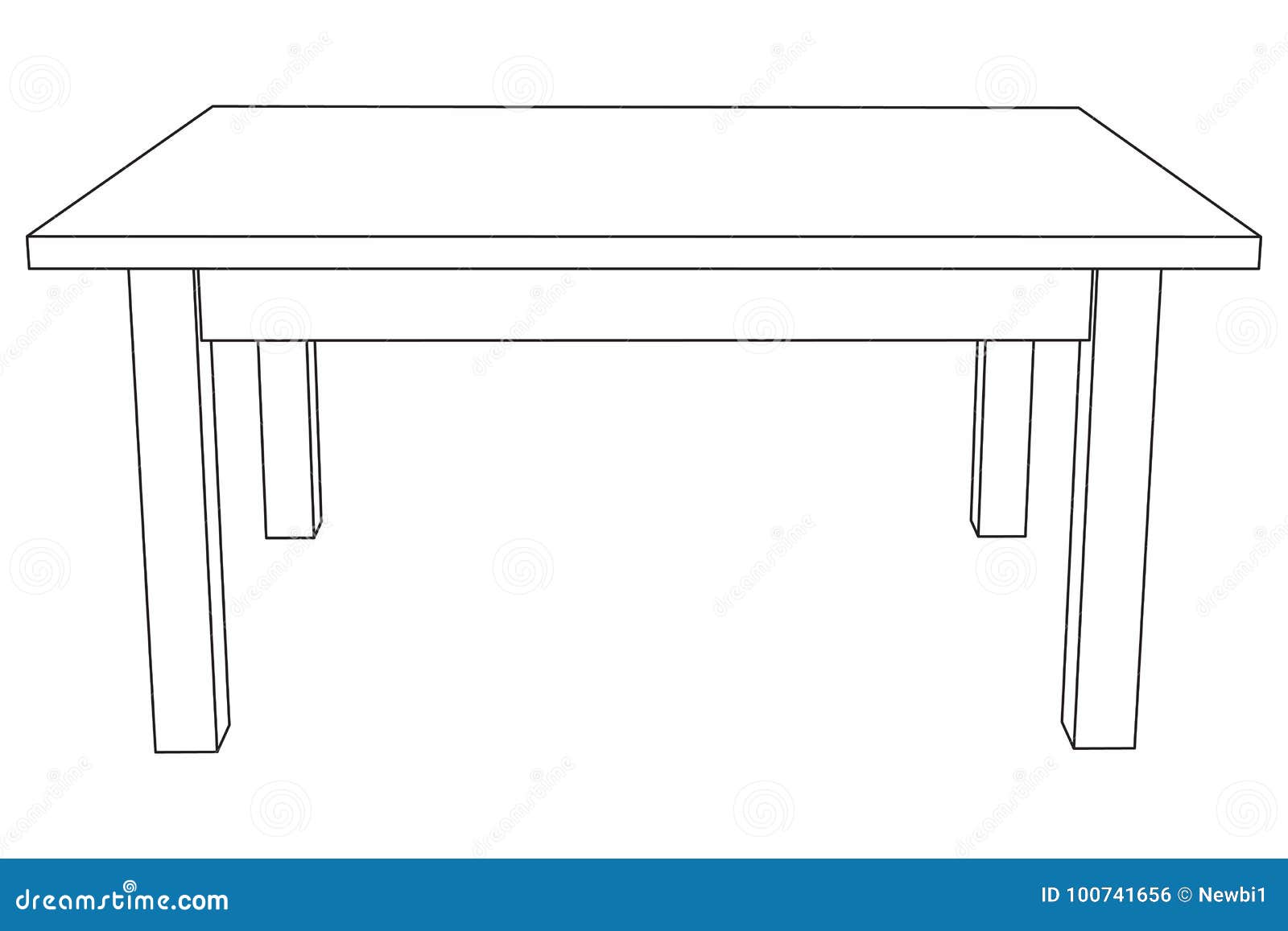 Шаблон стола для рисования