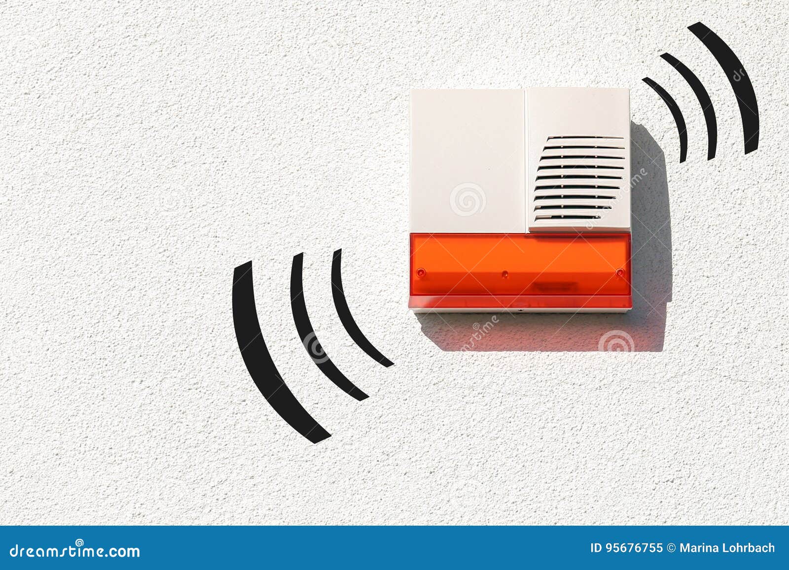 Wireless alarm system stock image. Image of electronic 95676755
