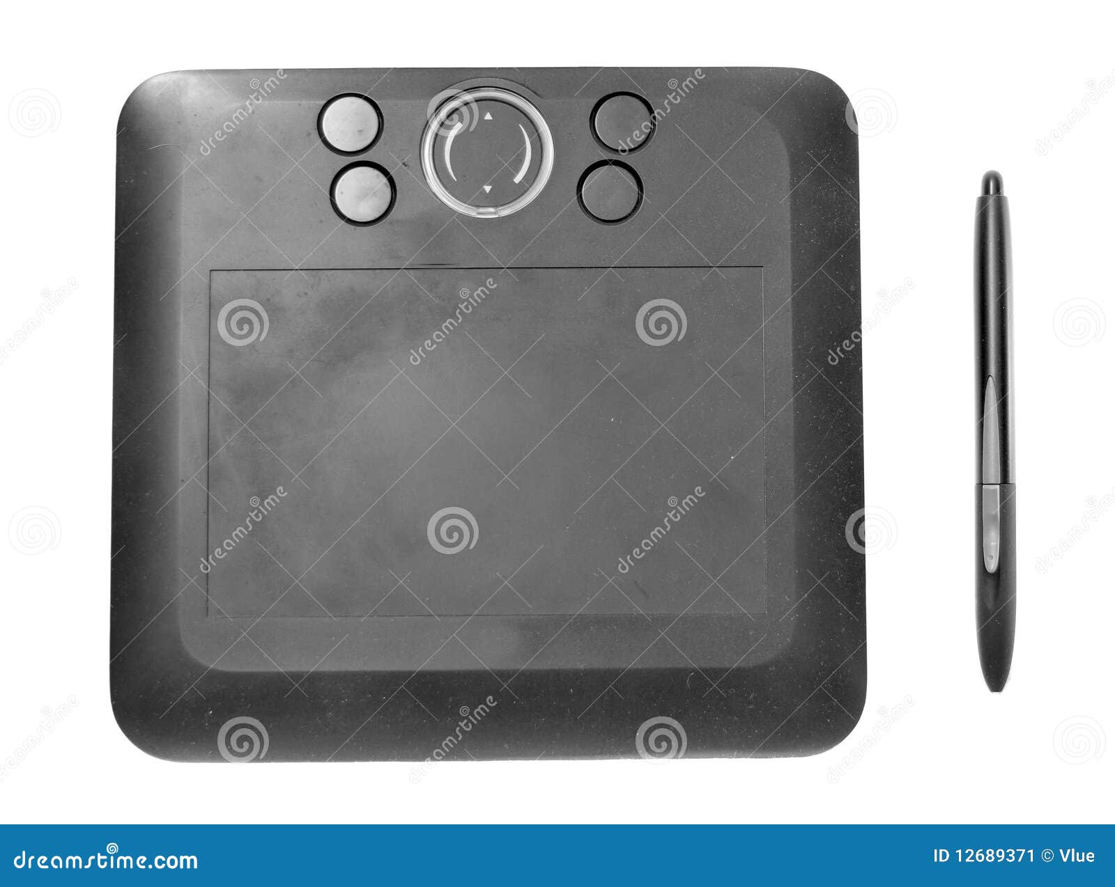 Wireless Black Drawing Tablet Stock Image - Image of closeup, pressure