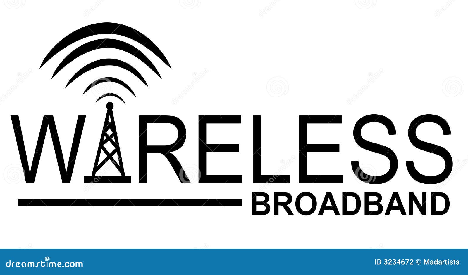 Wireless Broadband Vector Illustration | CartoonDealer.com #9505168