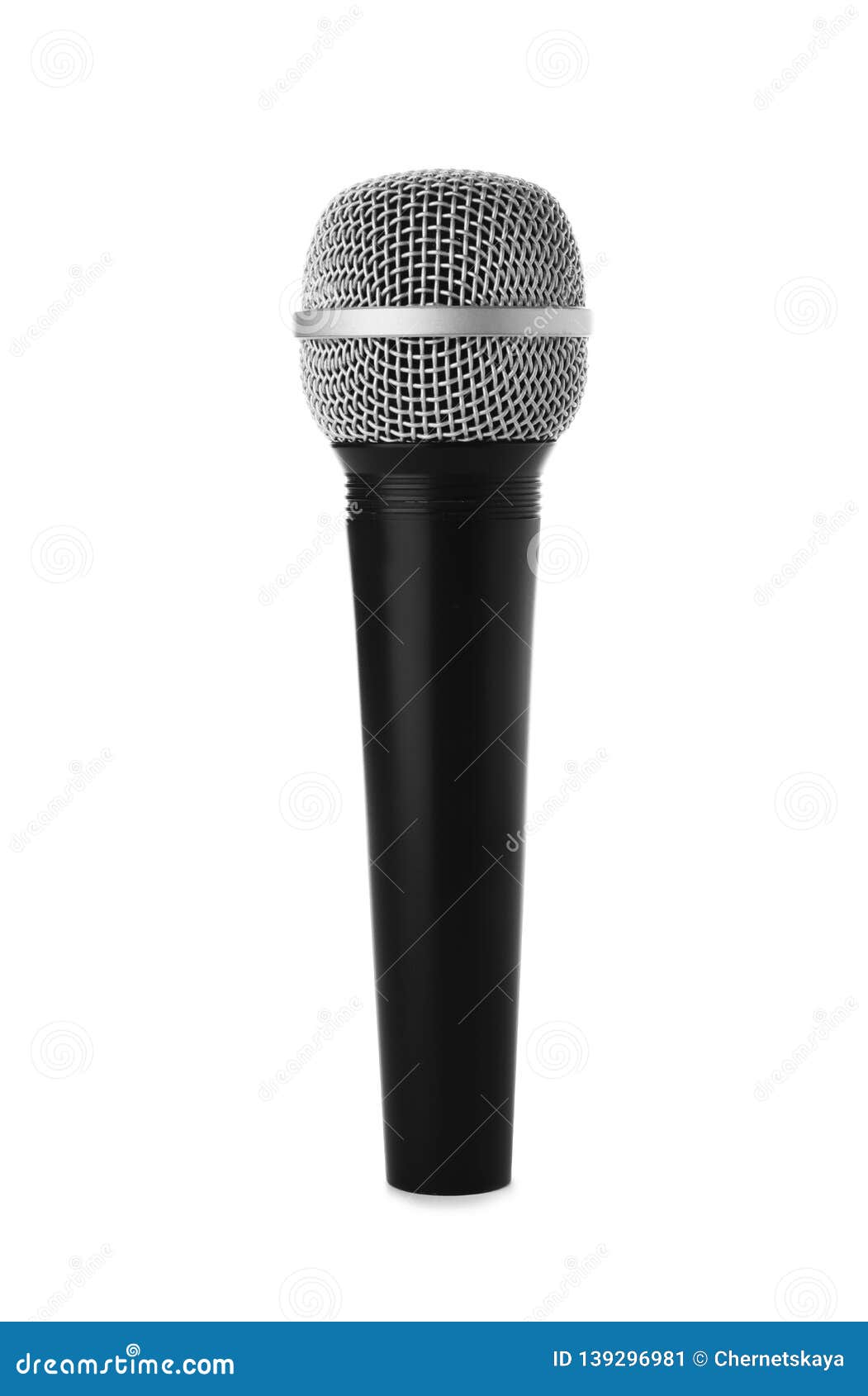 Wireless Dynamic Microphone on White Background. Stock Image Image of