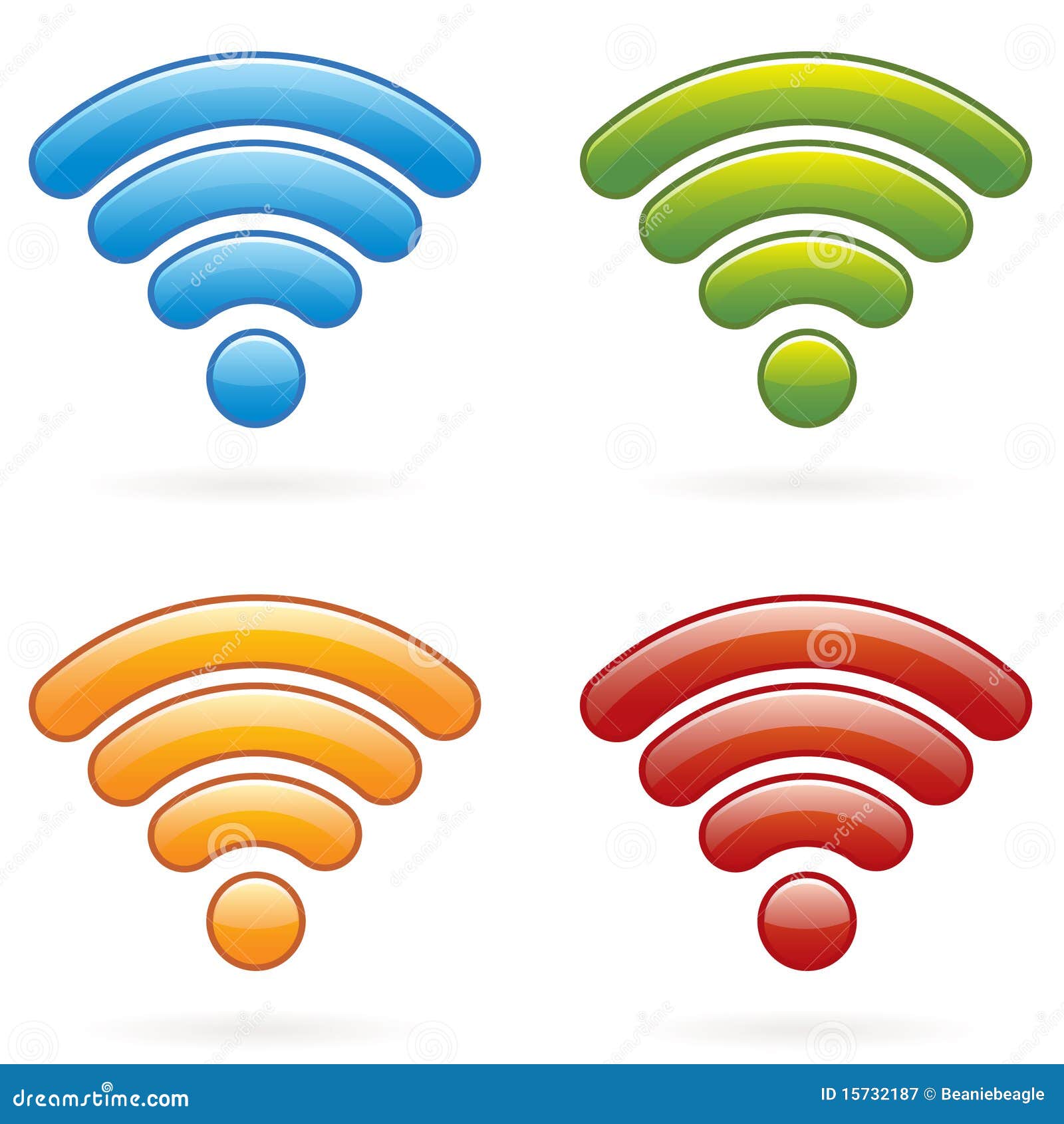 wireless icons eps