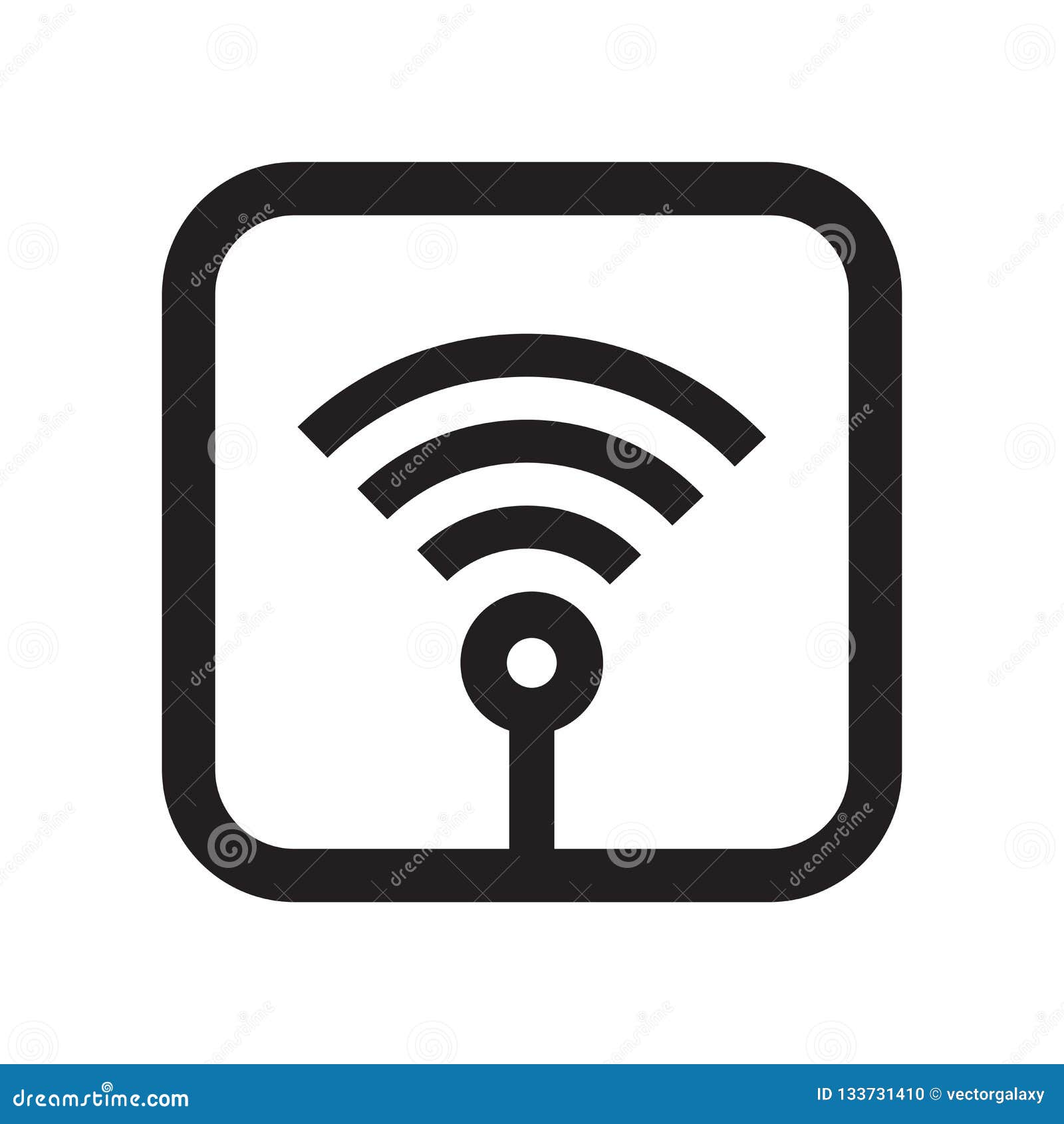 Wireless Internet Connection Sign Icon Vector Sign And Symbol