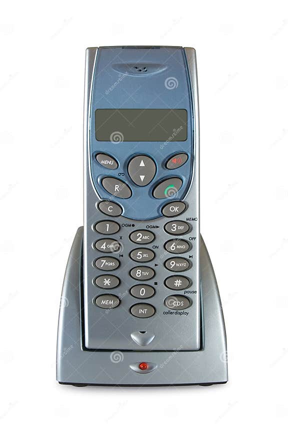 Wireless phone in cradle stock photo. Image of craddle 1875610