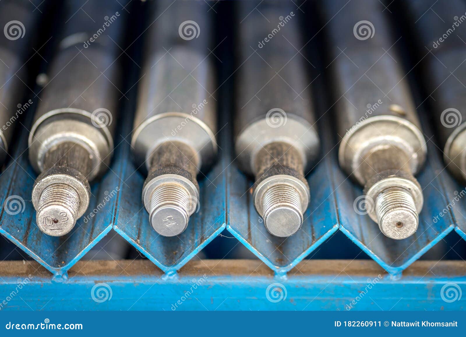 Tool Storage for Oil and Gas Operation. Stock Image - Image of