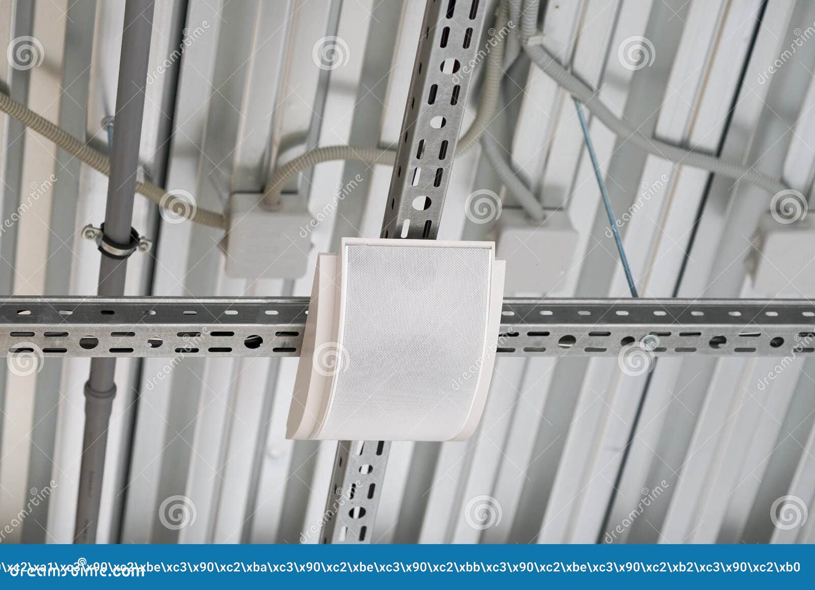 Wiring From The Ceiling Ceiling Frame Made Of Metal Profile