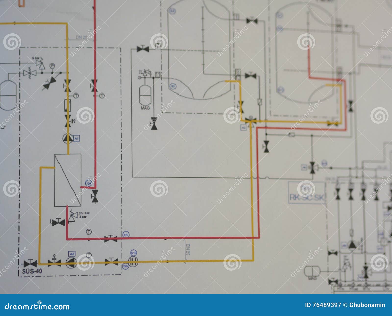 Wiring diagram electricity stock image. Image of symbol - 76489397