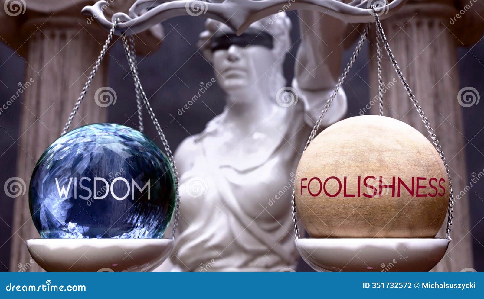 wisdom or foolishness as a choice, two options to choose from