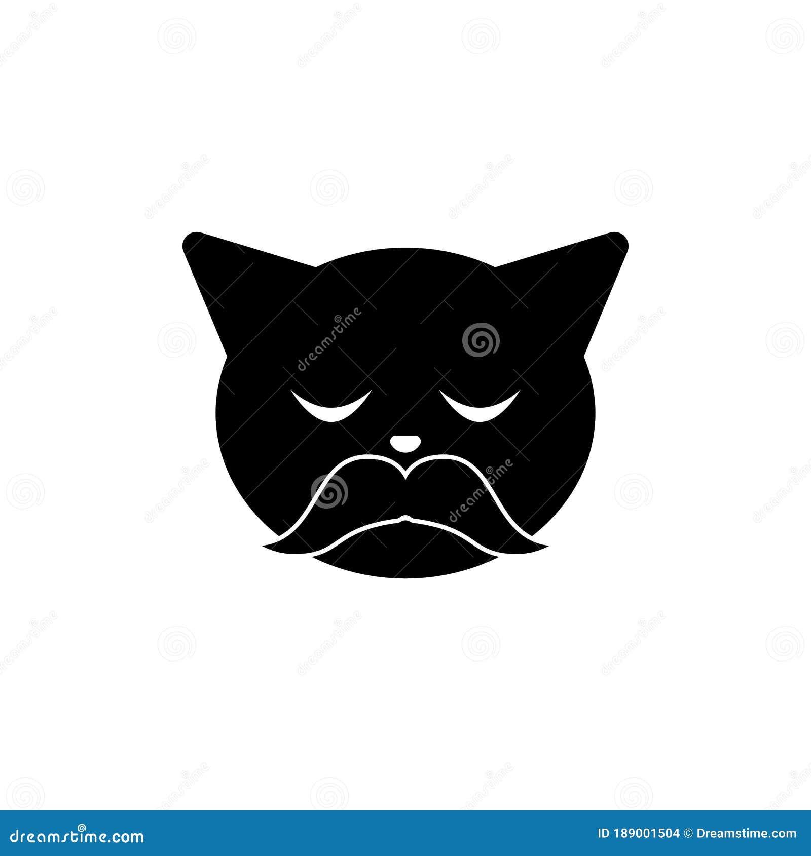 wise cat icon.  of emotions icon for mobile concept and web apps. detailed wise cat icon can be used for web and mobile