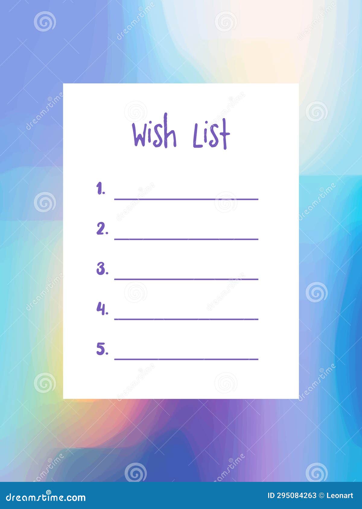 The Wish list template stock vector Illustration of notebook 295084263 The Wish list template stock vector Illustration of notebook 295084263