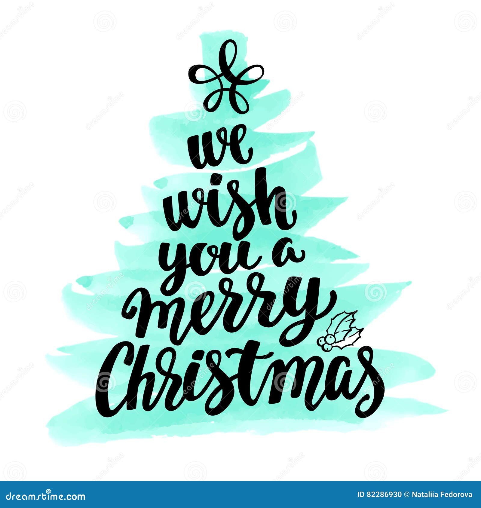 We Wish You a Merry Christmas. Stock Vector - Illustration of hand, light:  82286930