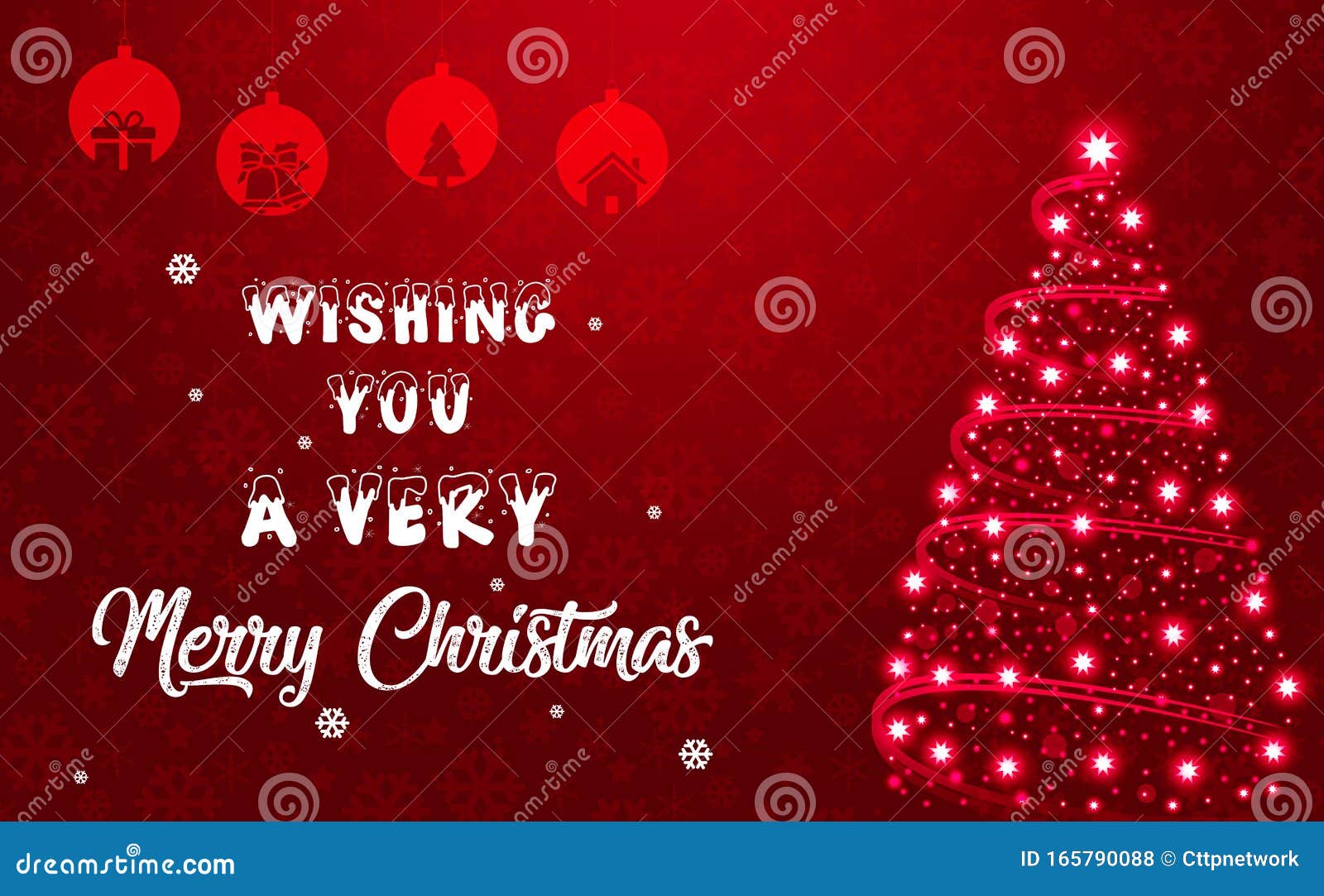 Wishing You a Very Merry Christmas Greetings Background Wallpaper ...