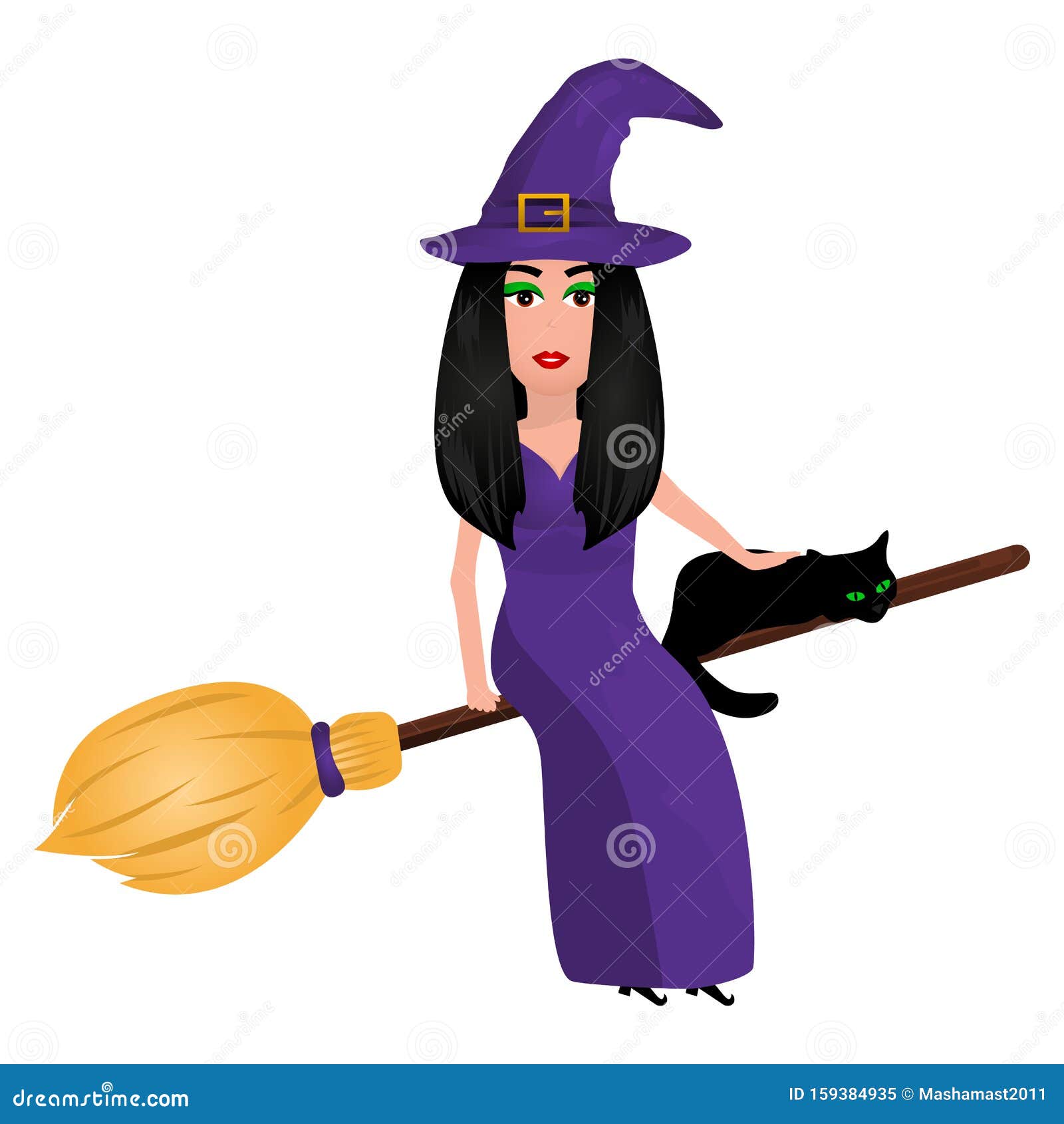 cat on a broomstick cat on a broomstick