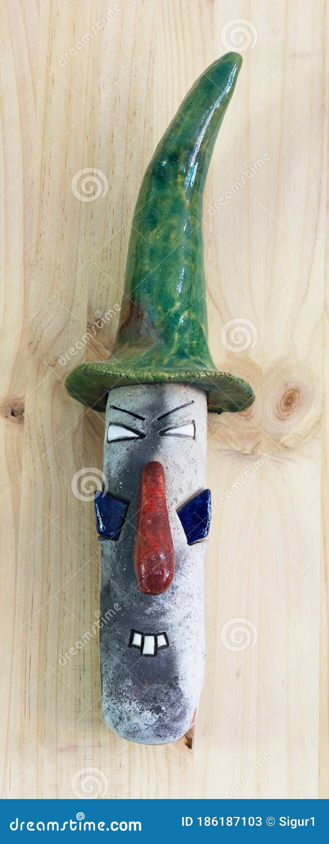 witch ceramic raku