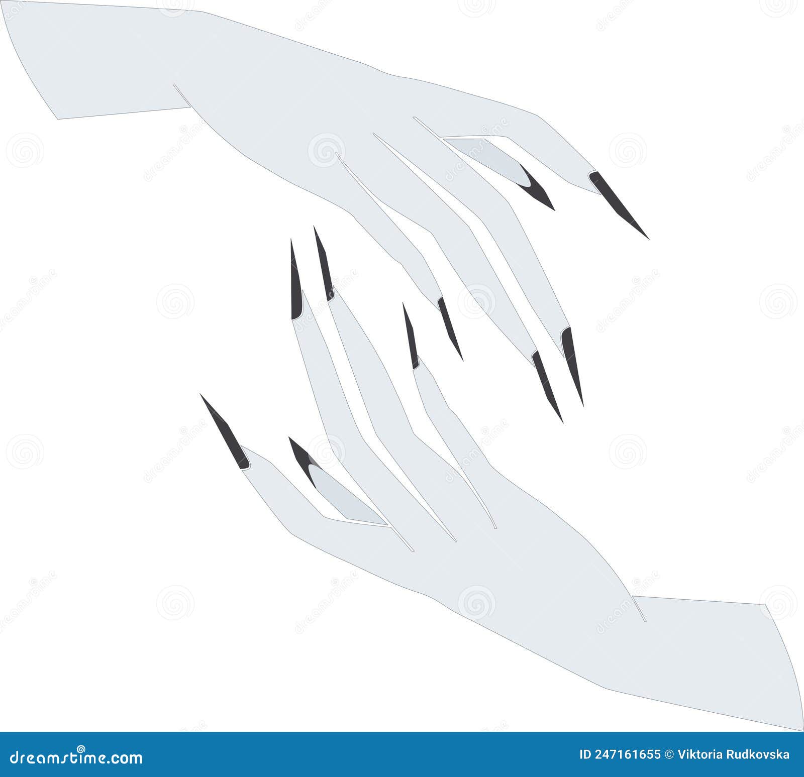 Witch Hand. the Enchanted Witch Casts a Spell. Alchemical Transformations. Hands Transformations