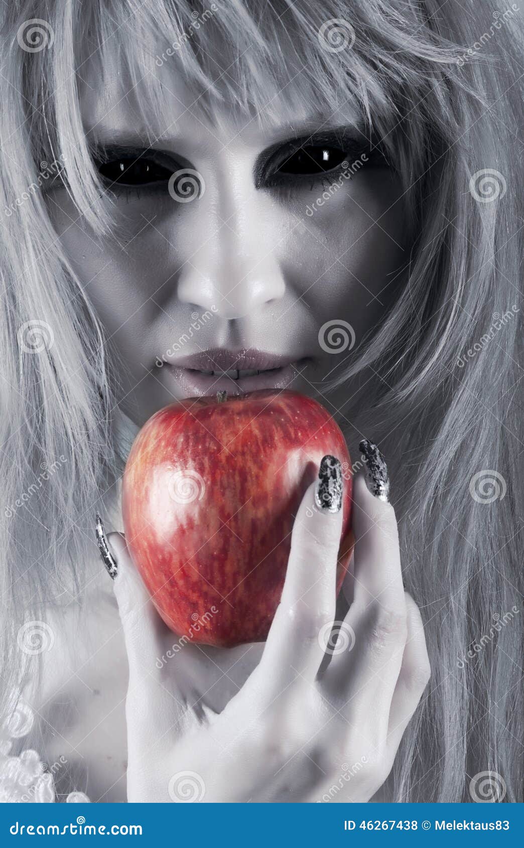 Download Witch holding an apple stock photo. Image of monster ...