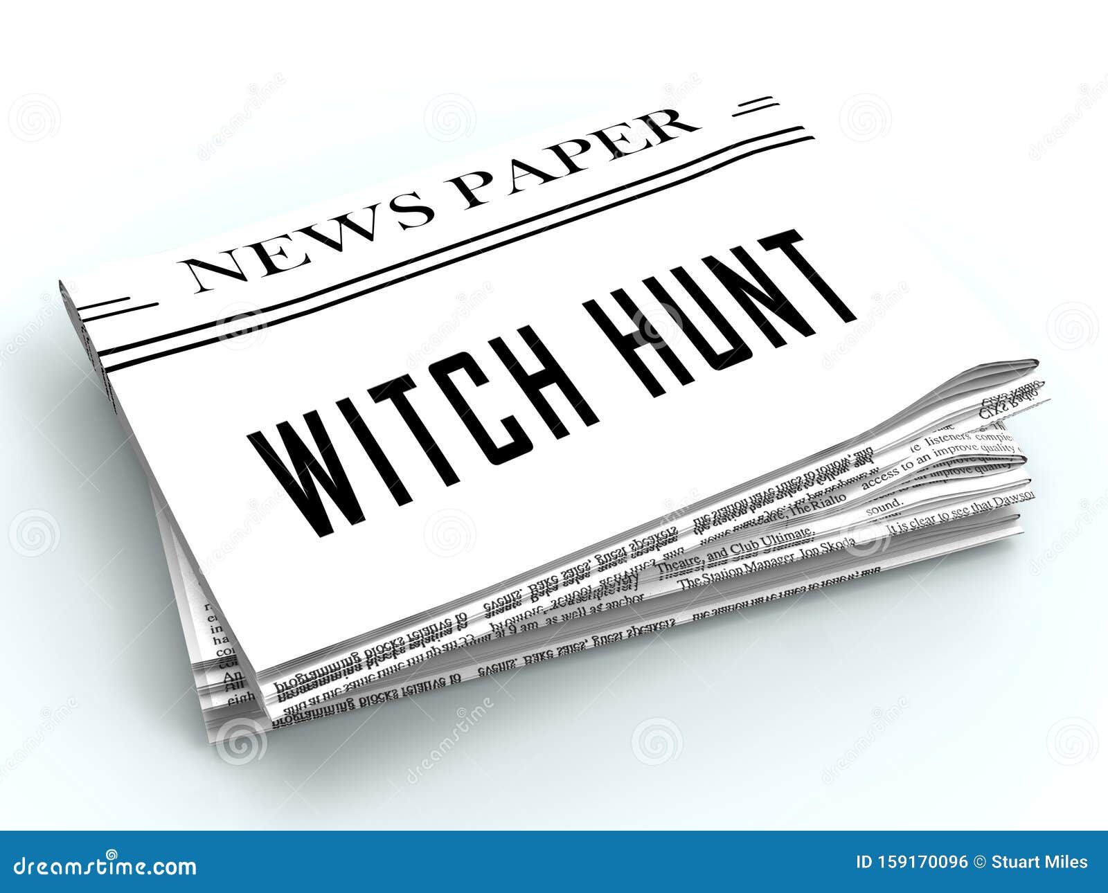witch hunt newspaper meaning harassment or bullying to threaten or persecute 3d 