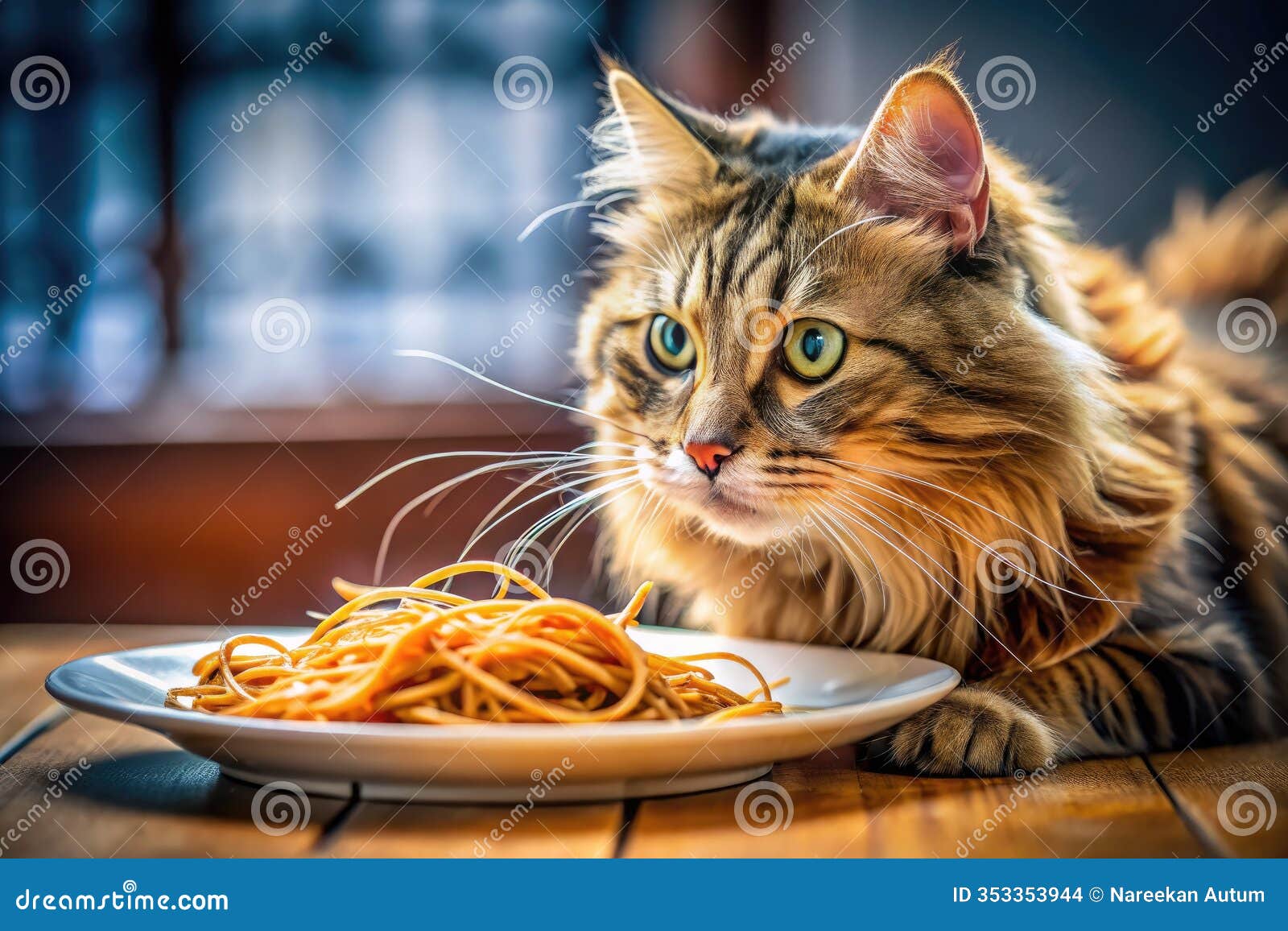 a hilarious closeup of a cat devouring spaghetti adorable mealtime mayhem captured with playful pet photography