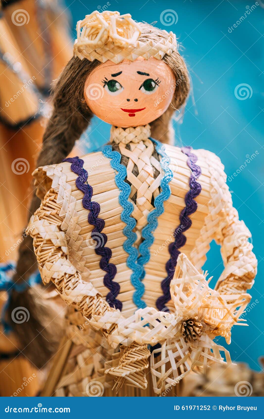 Witrussische Straw Dolls are Most PopularHerinneringen Stock Foto Image of volks, kunstwerk