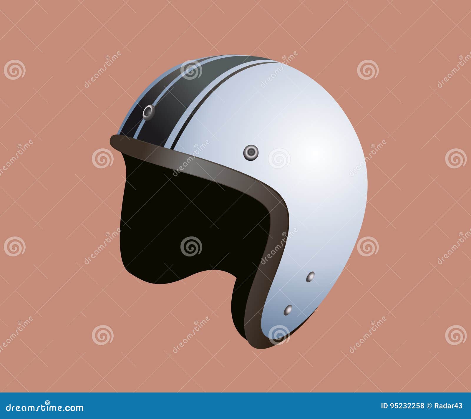 witte motorhelm