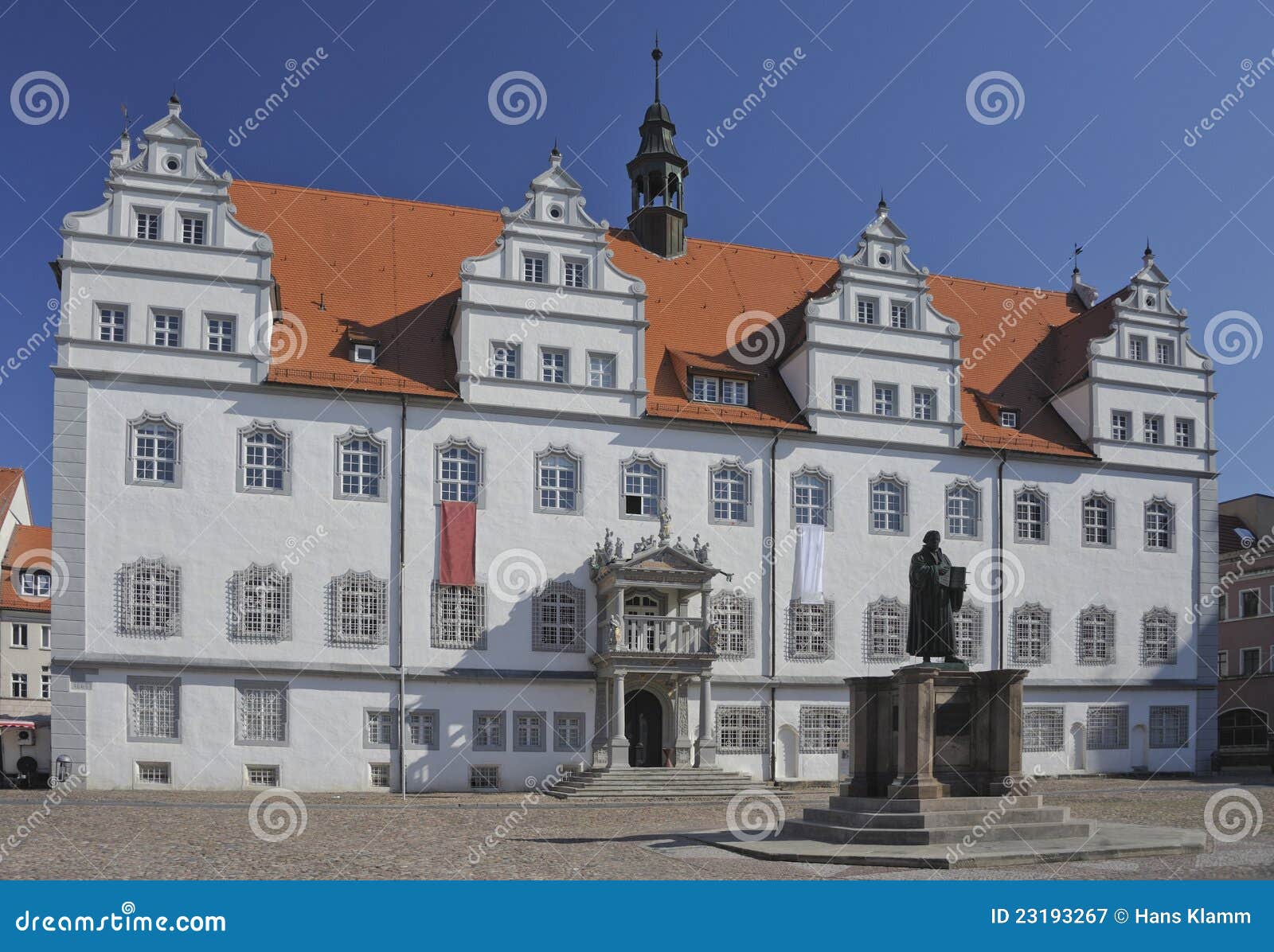 Wittenberg Town Hall stock image. Image of reformer, anhalt 23193267