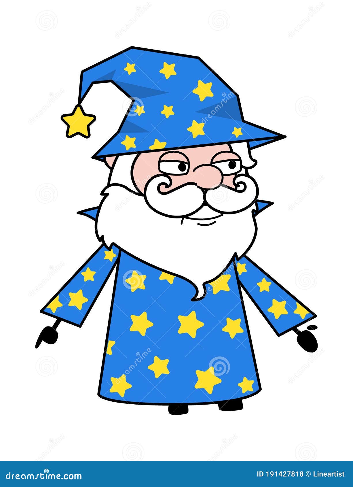 wizard expressionless face cartoon