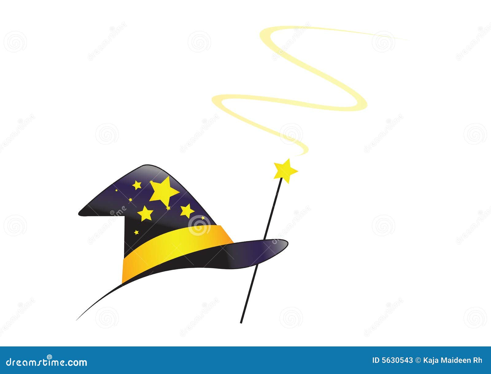 Download Wizard Hat With Swirl - Vector Stock Vector - Illustration ...