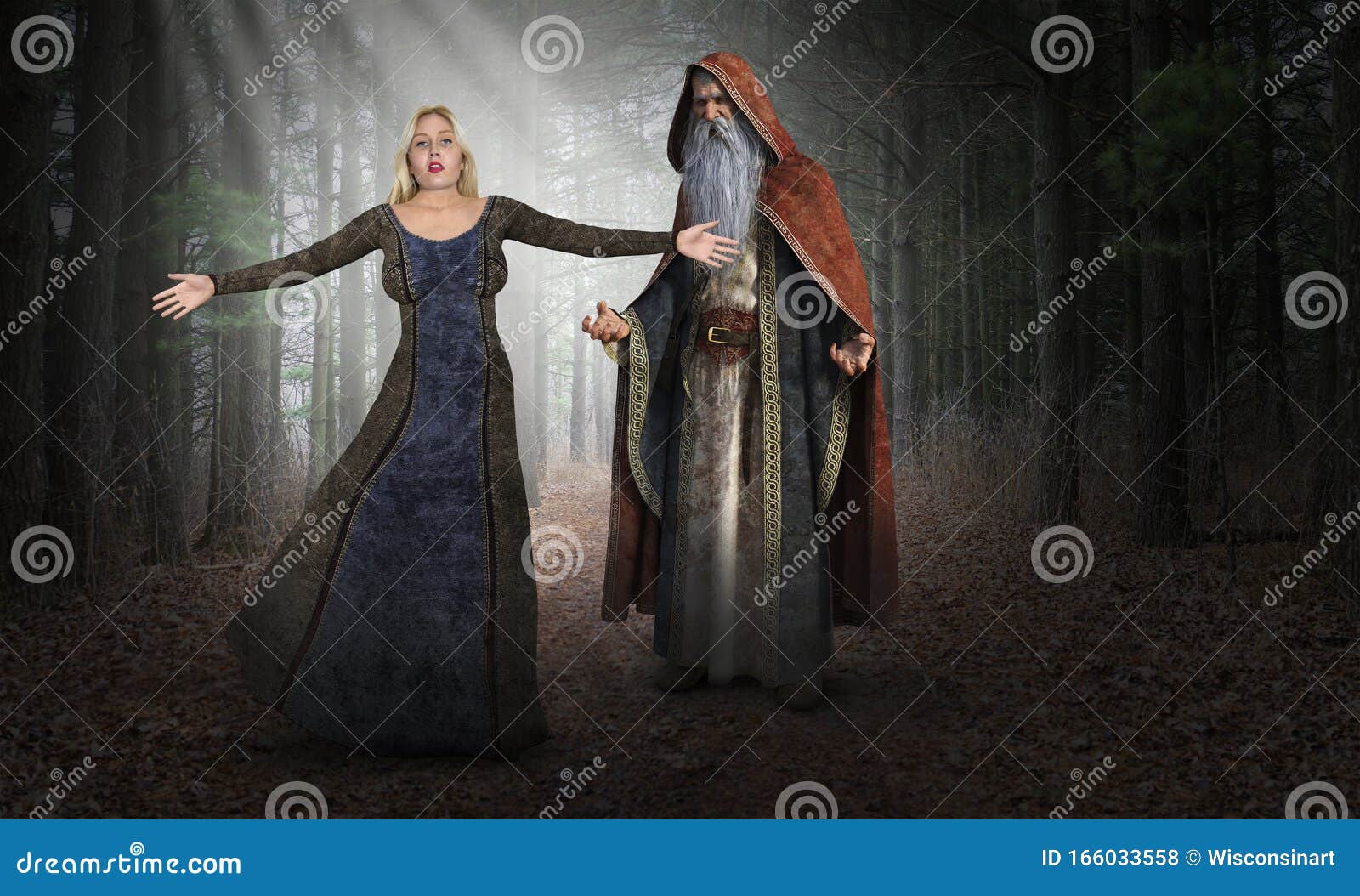 lugtfri at retfærdiggøre defile Wizard, Witch, Magic, Fantasy, Surreal, Nature Stock Photo - Image of  scene, dark: 166033558