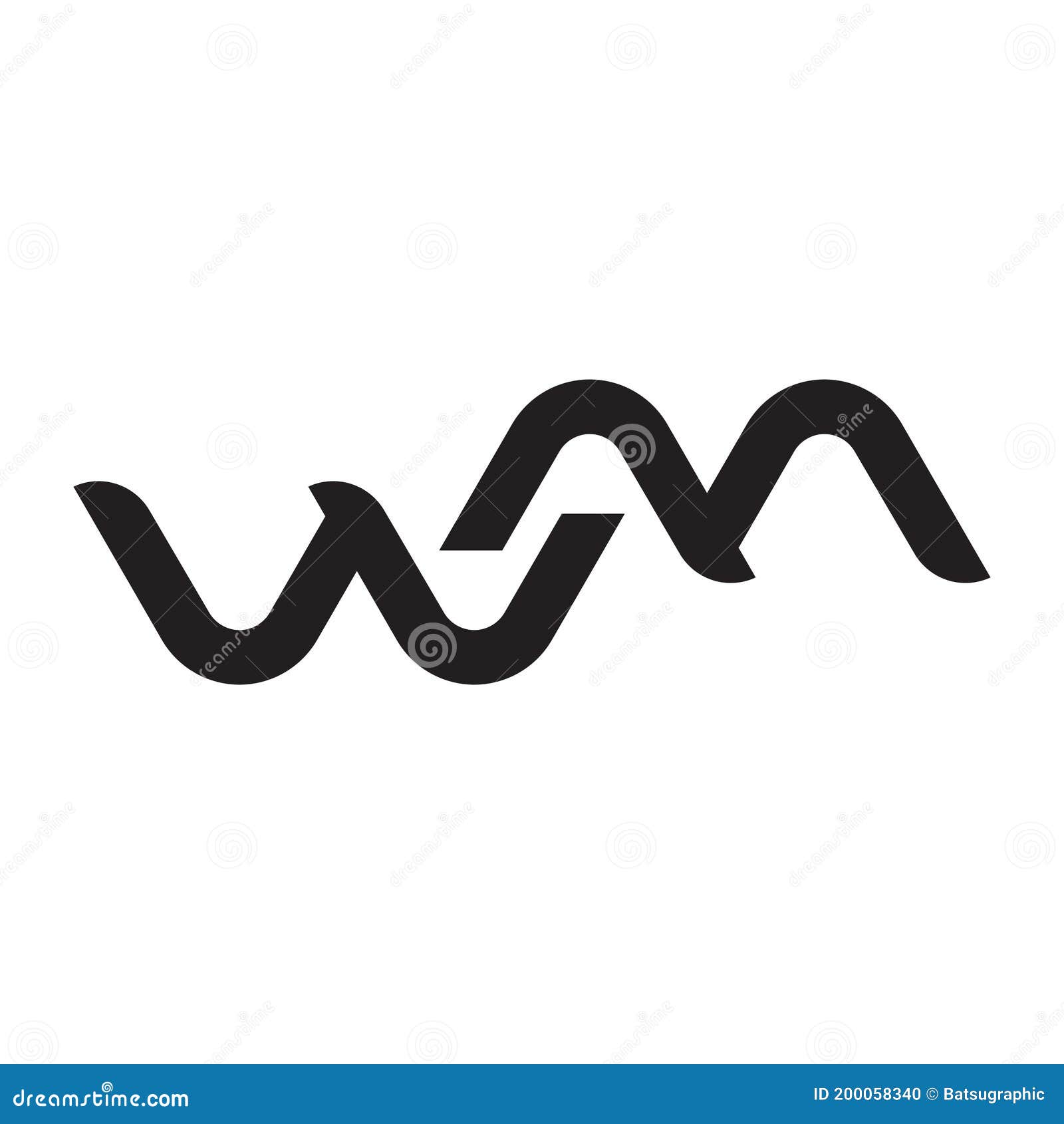wm initial letter  logo icon