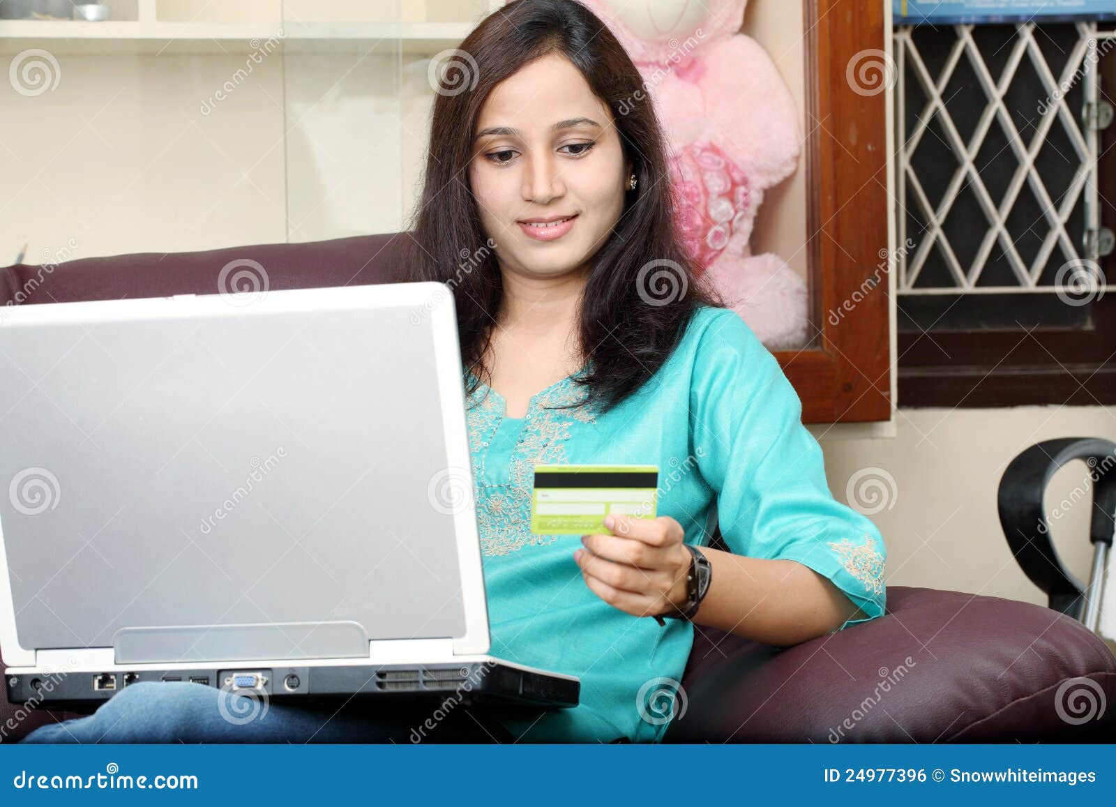 Wman Shopping Online from Home Stock Photo Image of payment, consumer