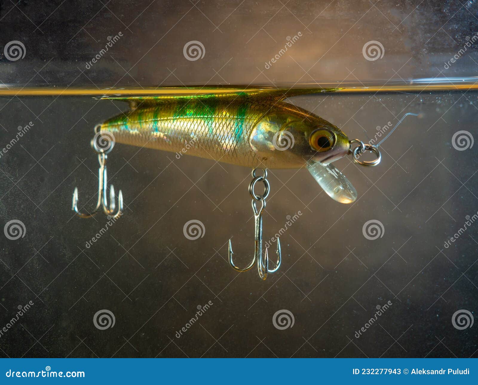 Wobbler Floats in Water. Fishing Stock Image - Image of pond, lake:  232277943