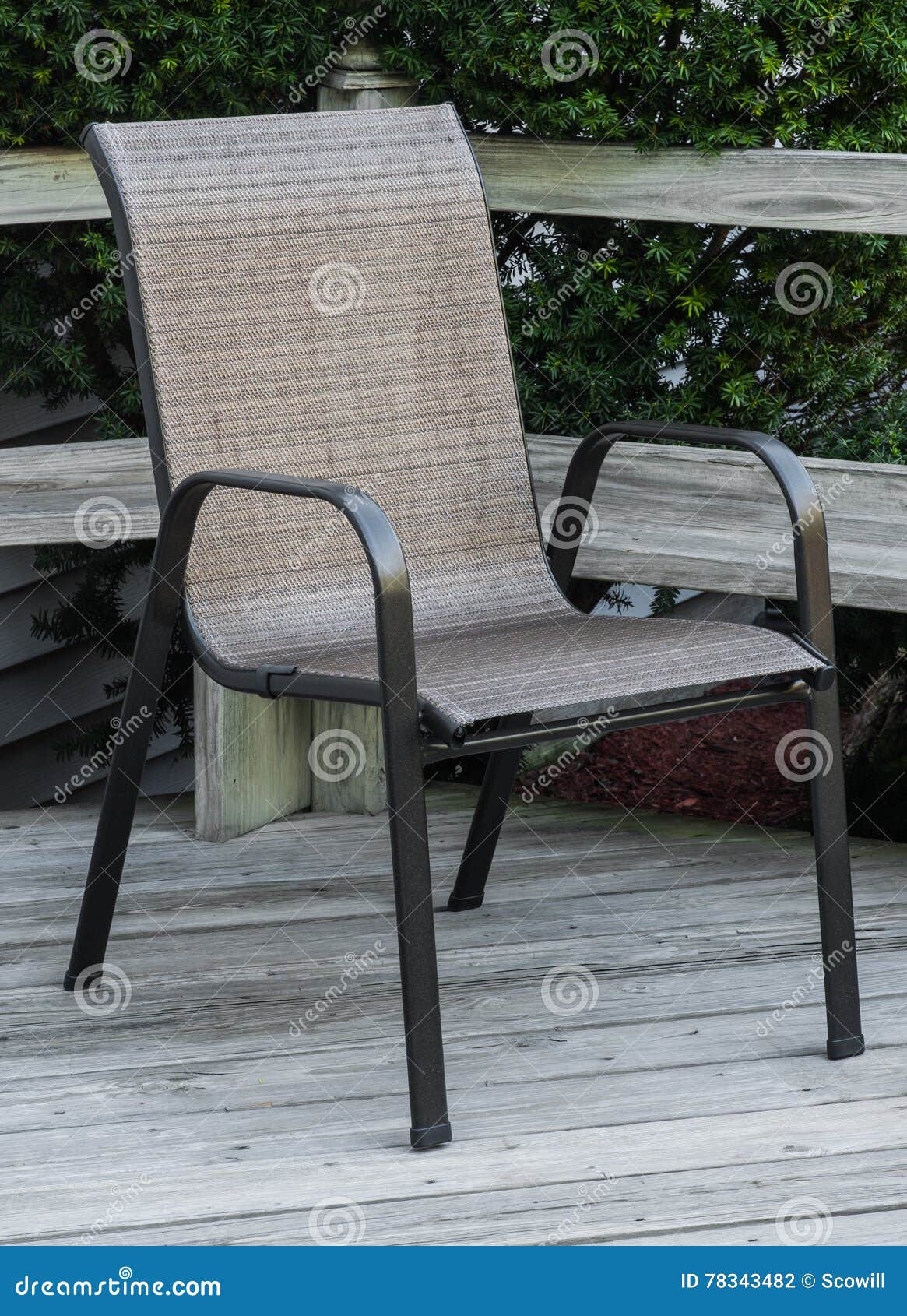 Wobbly Deck Chair Stock Photo Image Of Deck Legs Foliage 78343482