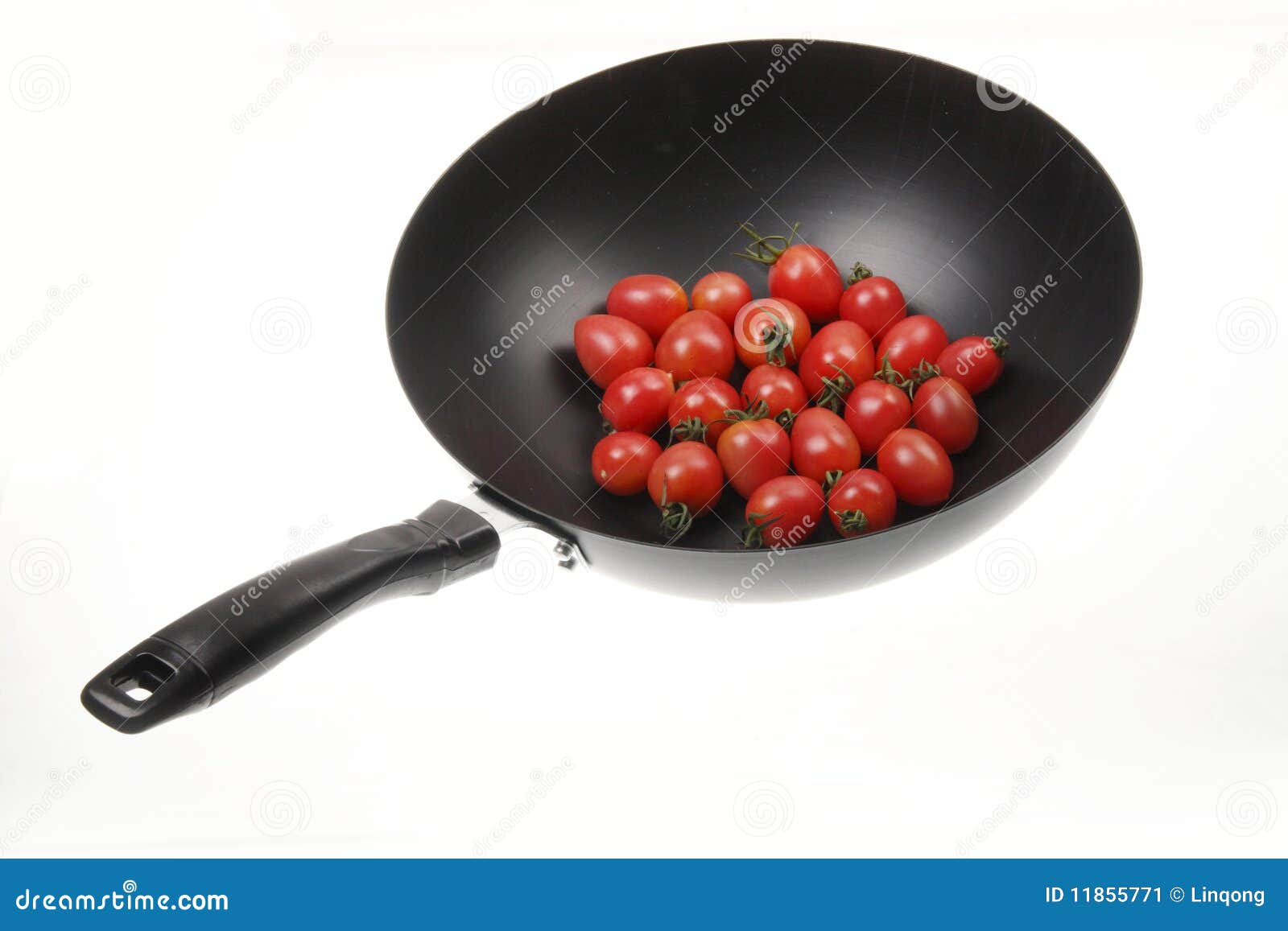 Wok with tomato stock image. Image of glass, chinese 11855771