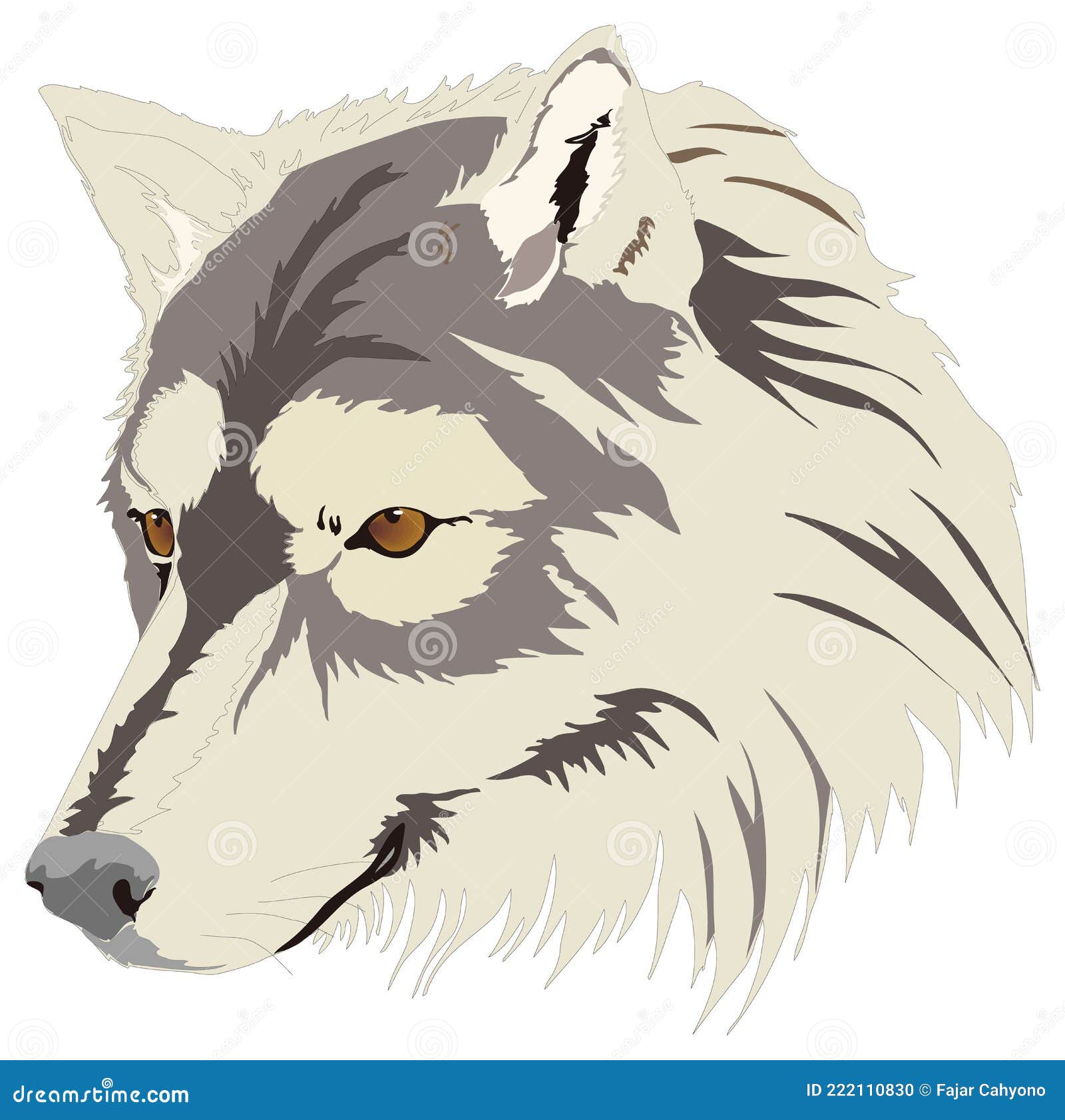 Wolf Face Head Animal Vector Illustration Transparent Background Stock  Vector - Illustration of wildlife, mammal: 222110830