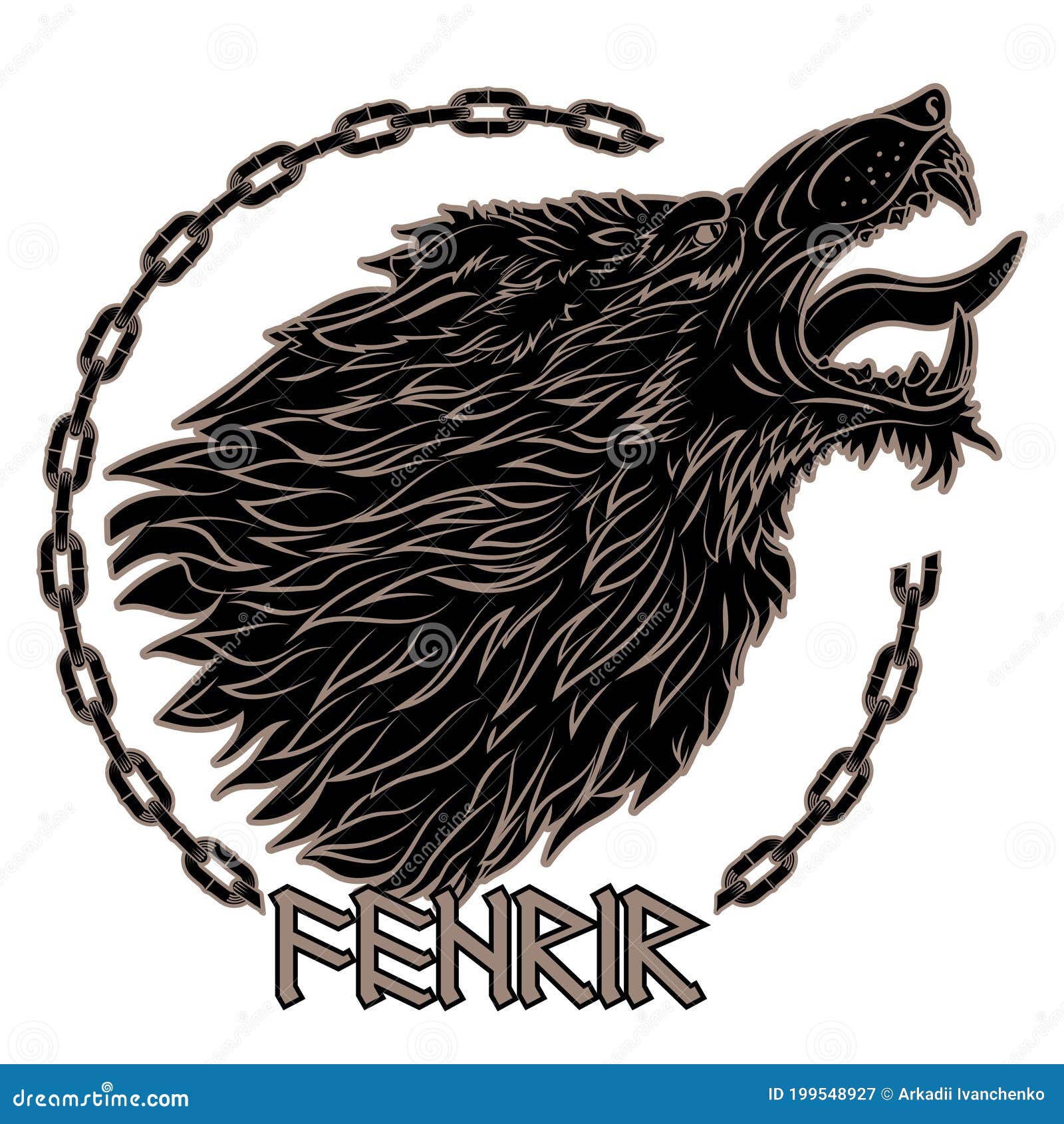 Fenrir Stock Illustrations – 154 Fenrir Stock Illustrations, Vectors ...