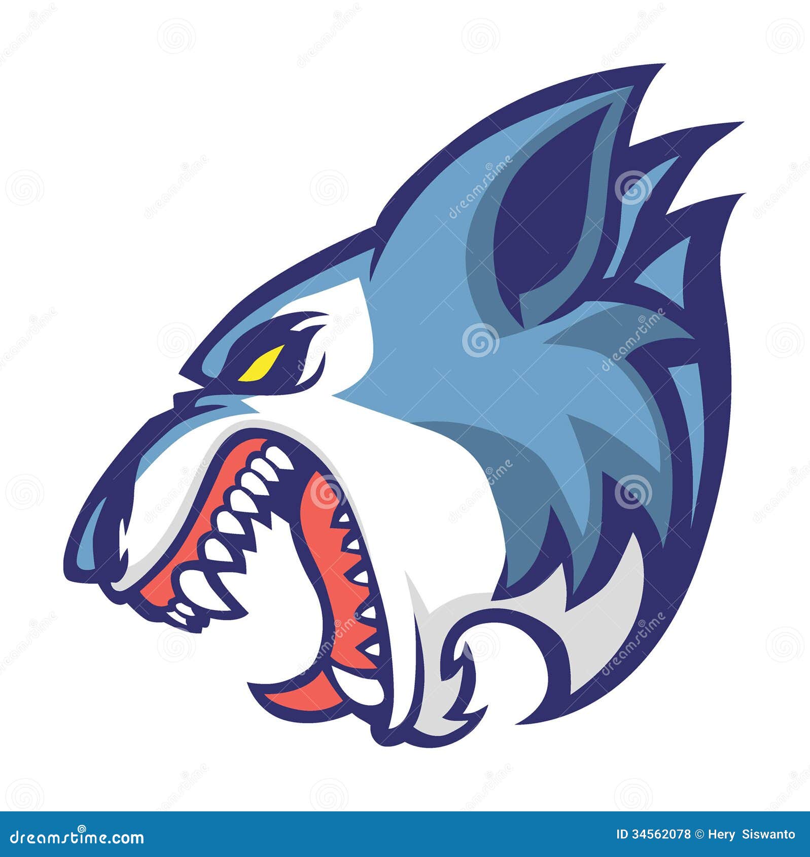 Wolf head mascot. Stock Vector by ©pp_scout 112516668