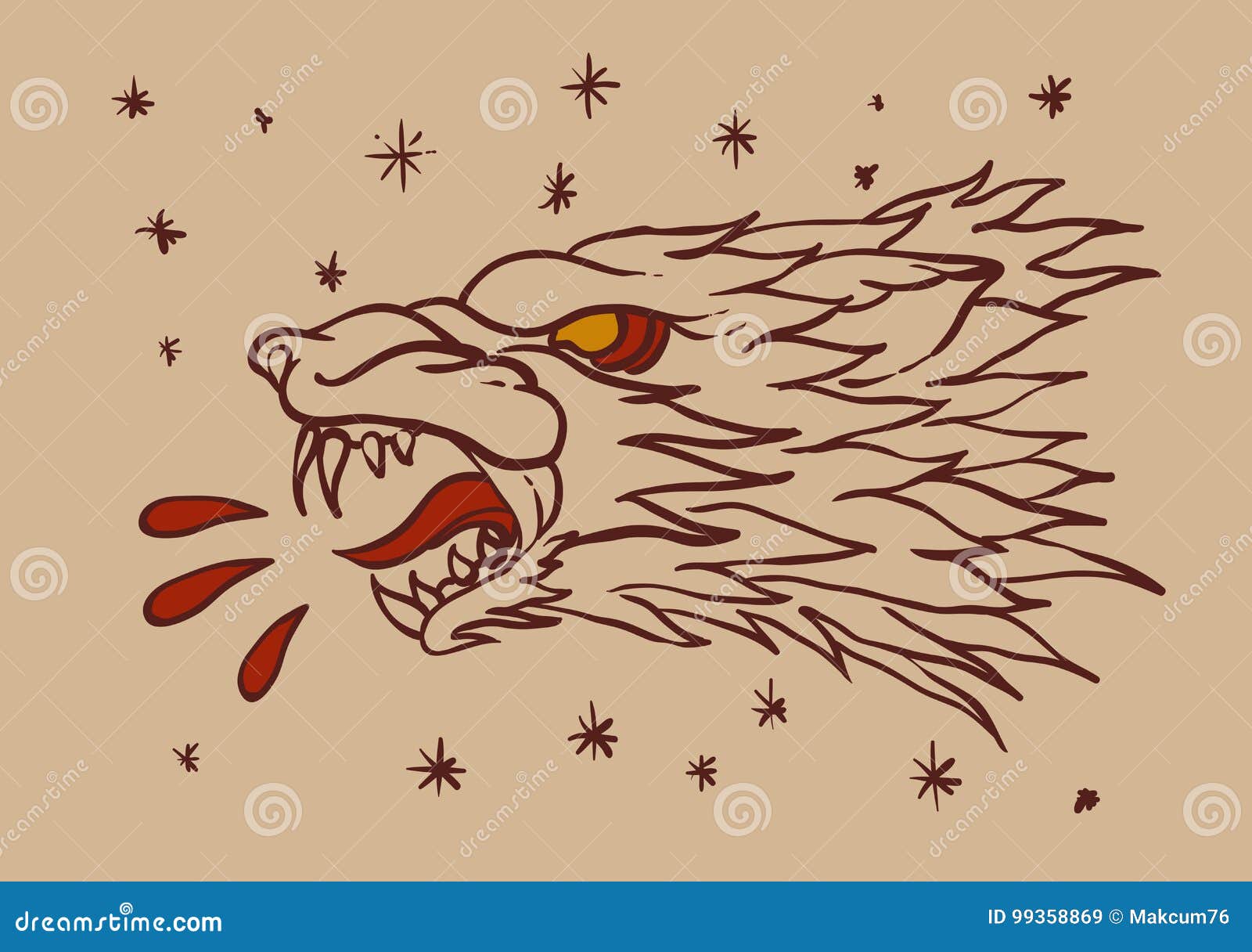 Wolf Head Tattoo Stock Illustrations – 7,528 Wolf Head Tattoo Stock  Illustrations, Vectors & Clipart - Dreamstime