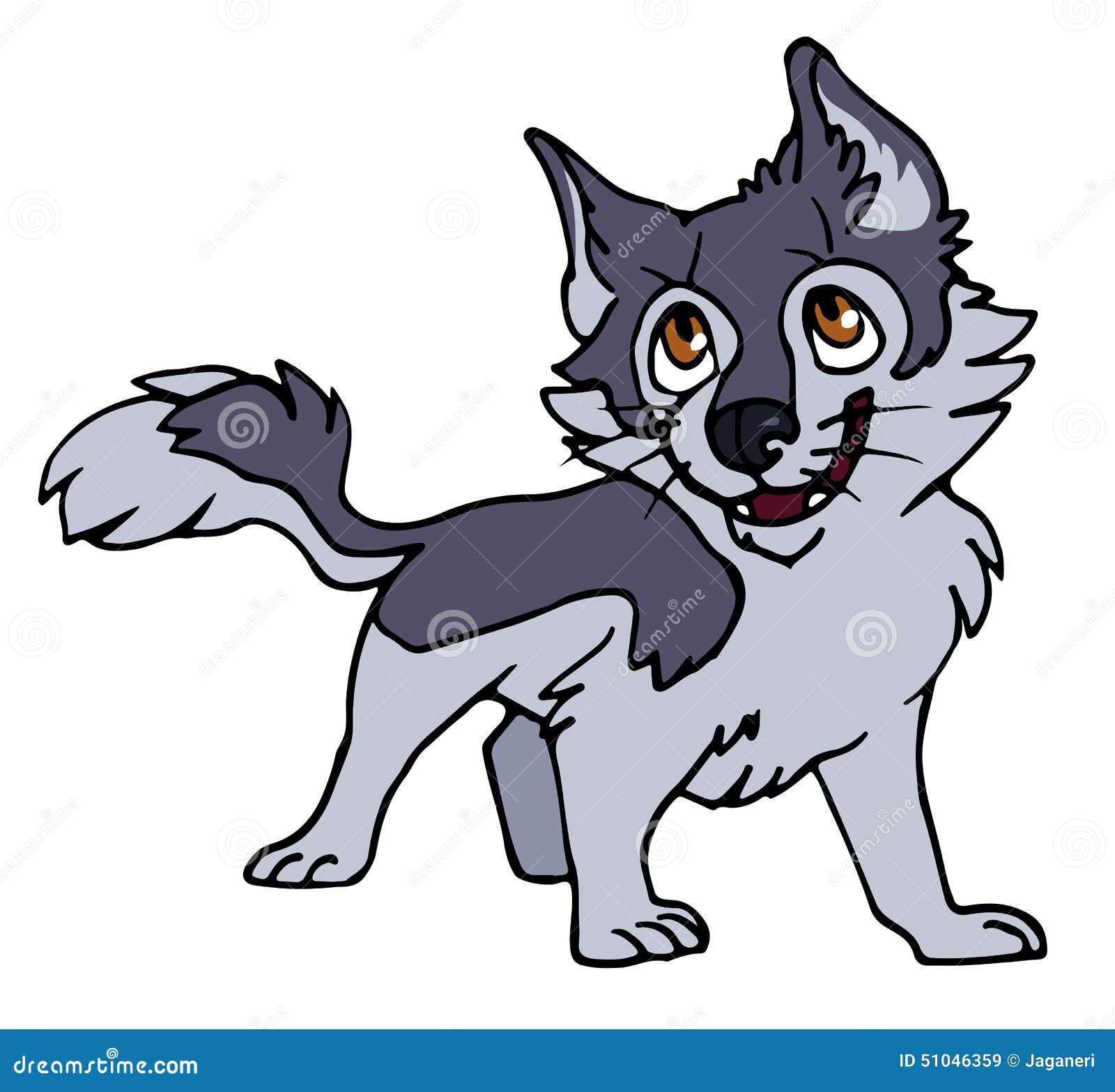 cartoon wolf clipart - photo #44