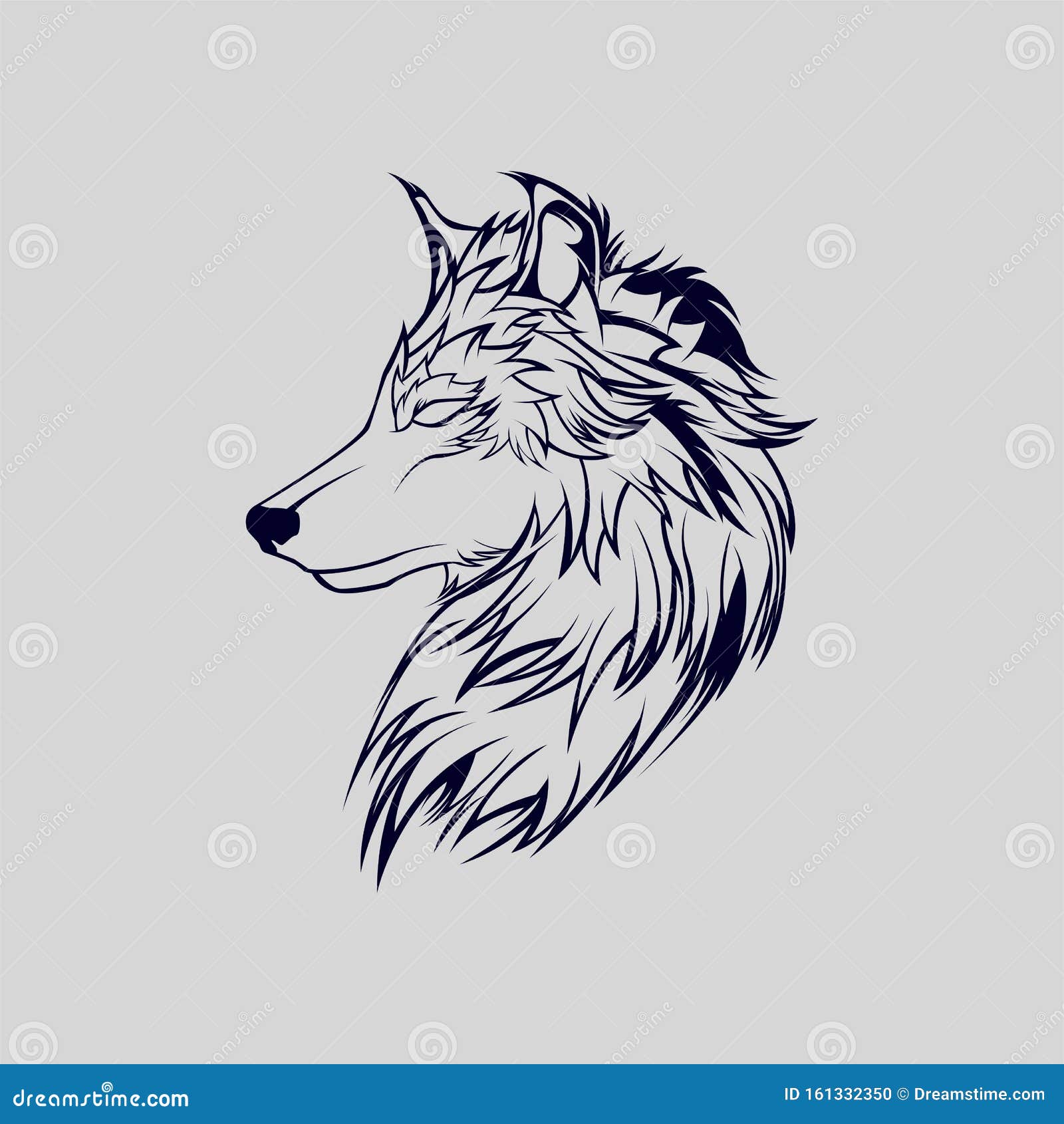 Portrait Wolf Stock Illustrationen Vektoren Kliparts 3 428 Stock Illustrationen