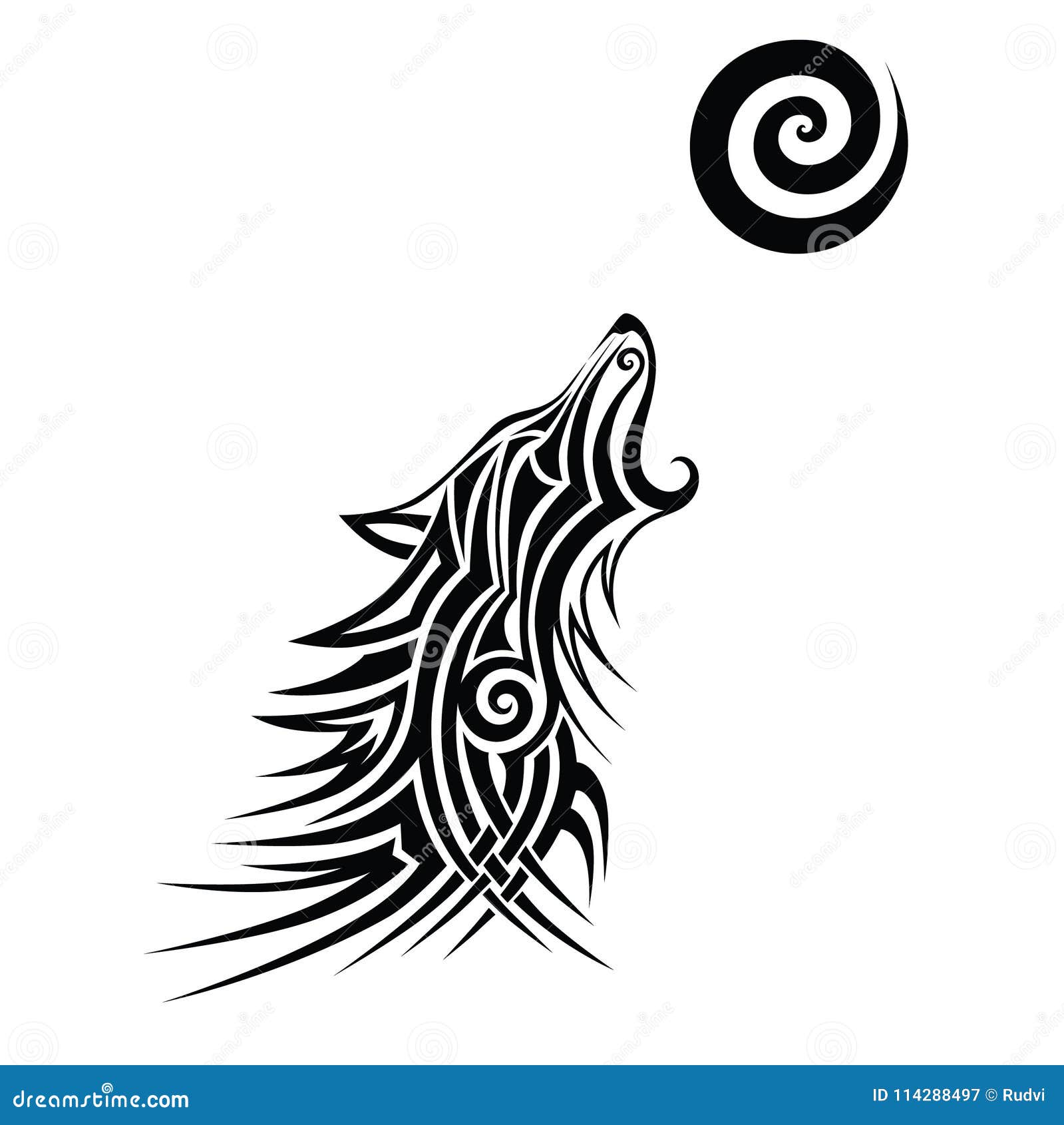 Simple but beautiful howling wolf  Cat silhouette tattoos Tribal wolf  tattoo Simple wolf tattoo