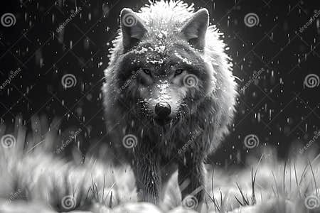 Wolf in the Snow Generative AI Stock Image - Image of wolf, snow: 314828655