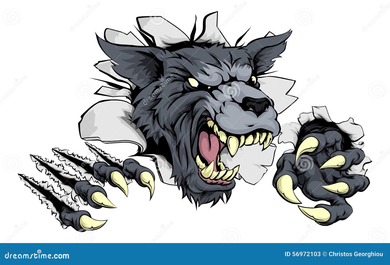 Scary Wolf Drawings