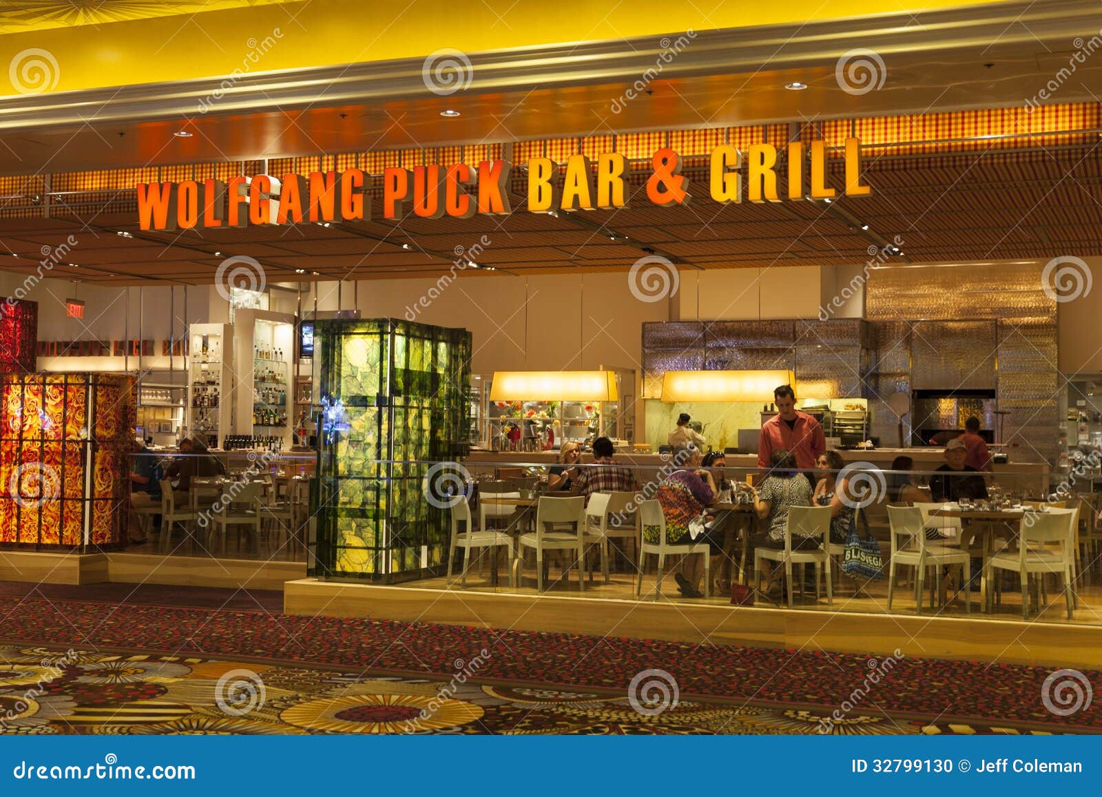 Wolfgang Puck Bar And Grill At Mgm In Las Vegas Nv On August 06 2013 Editorial Image